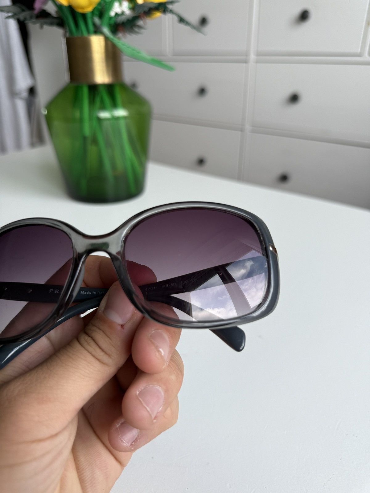 Prada Prada oversized sunglasses designer luxury casual old money Size ONE SIZE - 10 Thumbnail