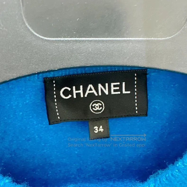Chanel Chanel Blue wool cardigan coat Size XXS / US 00 / IT 34 - 3 Thumbnail