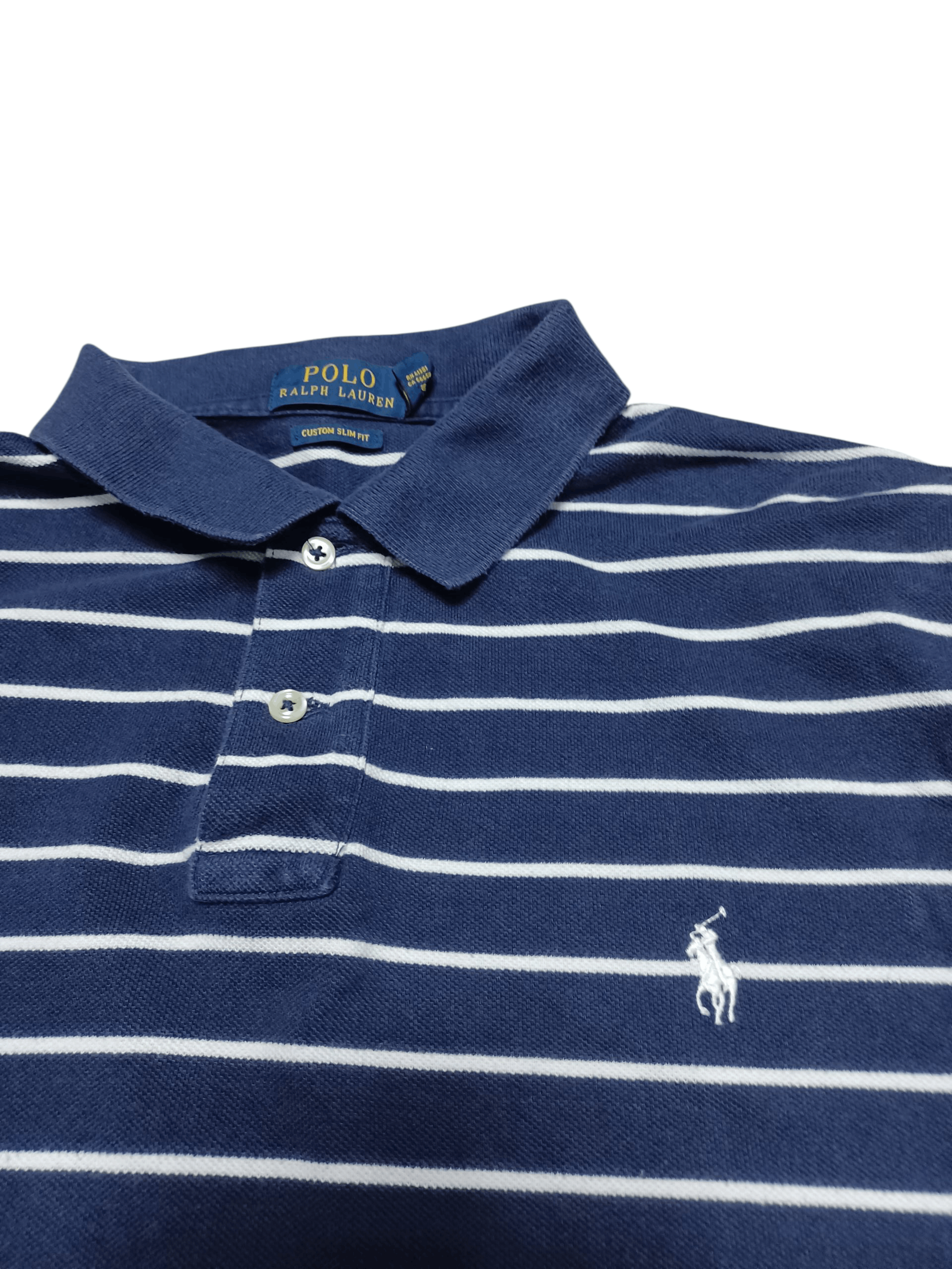 Polo Ralph Lauren POLO RALPH LAUREN VINTAGE LUXURY OLDMONEY STRIPED POLO SHIRT Size US XL / EU 56 / 4 - 2 Thumbnail