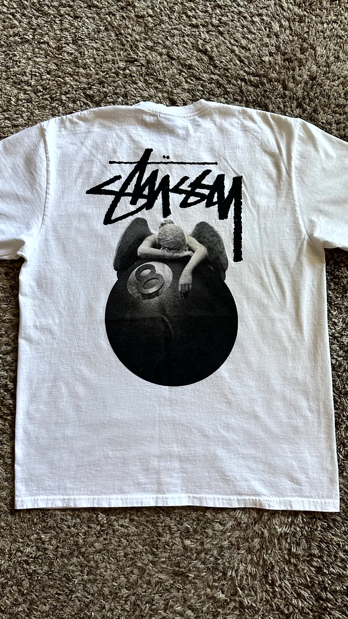 Stussy 8 Ball Angel T Shirt | Grailed