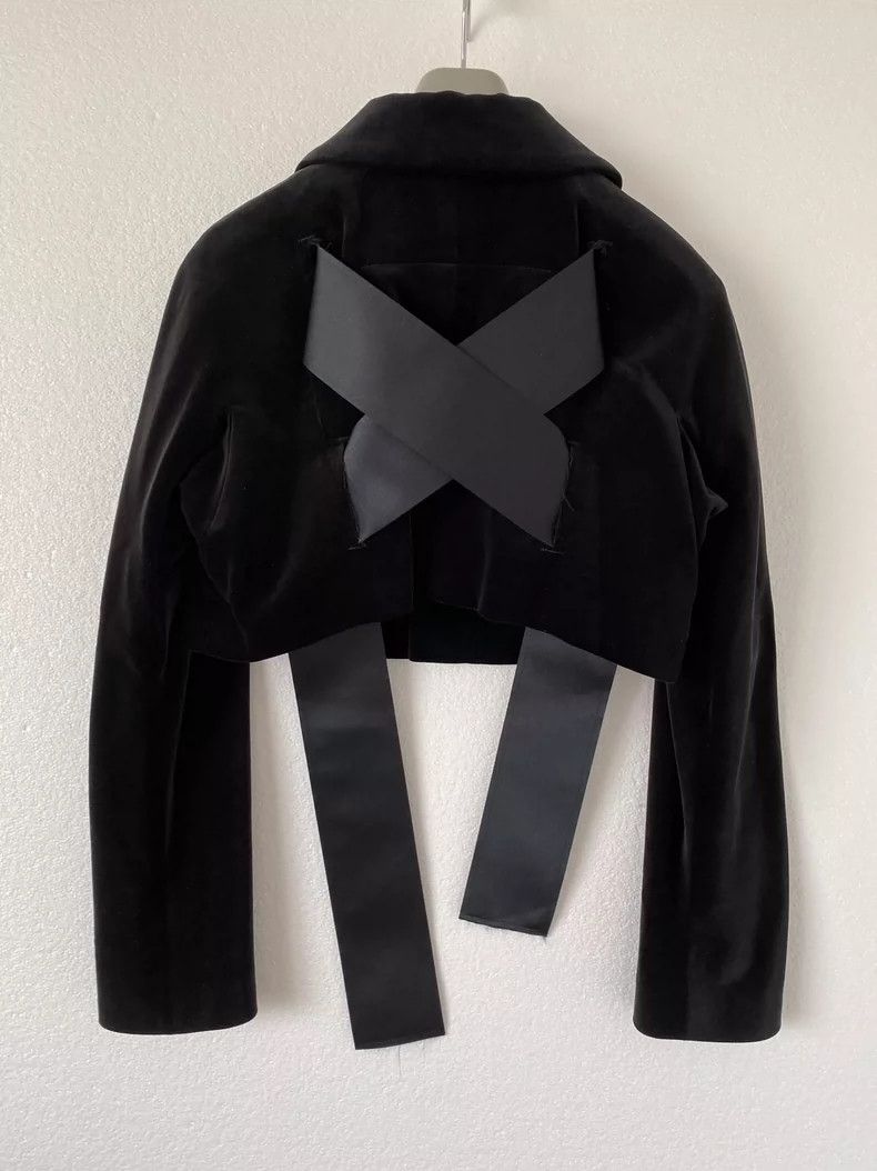 Comme des Garcons Comme Des Garcons Blue Witch Period Back Satin Ribbon Deco Size S / US 4 / IT 40 - 1 Thumbnail