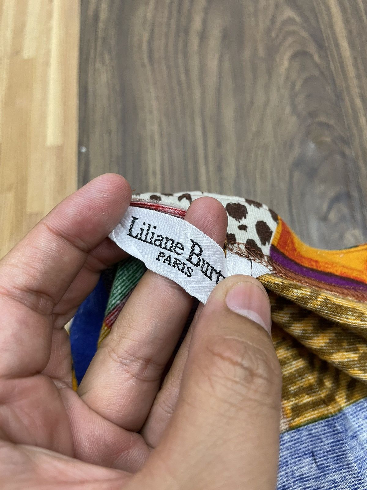 Japanese Brand Vintage Liliane Burty Patchwork Tshirt Size US L / EU 52-54 / 3 - 4 Thumbnail