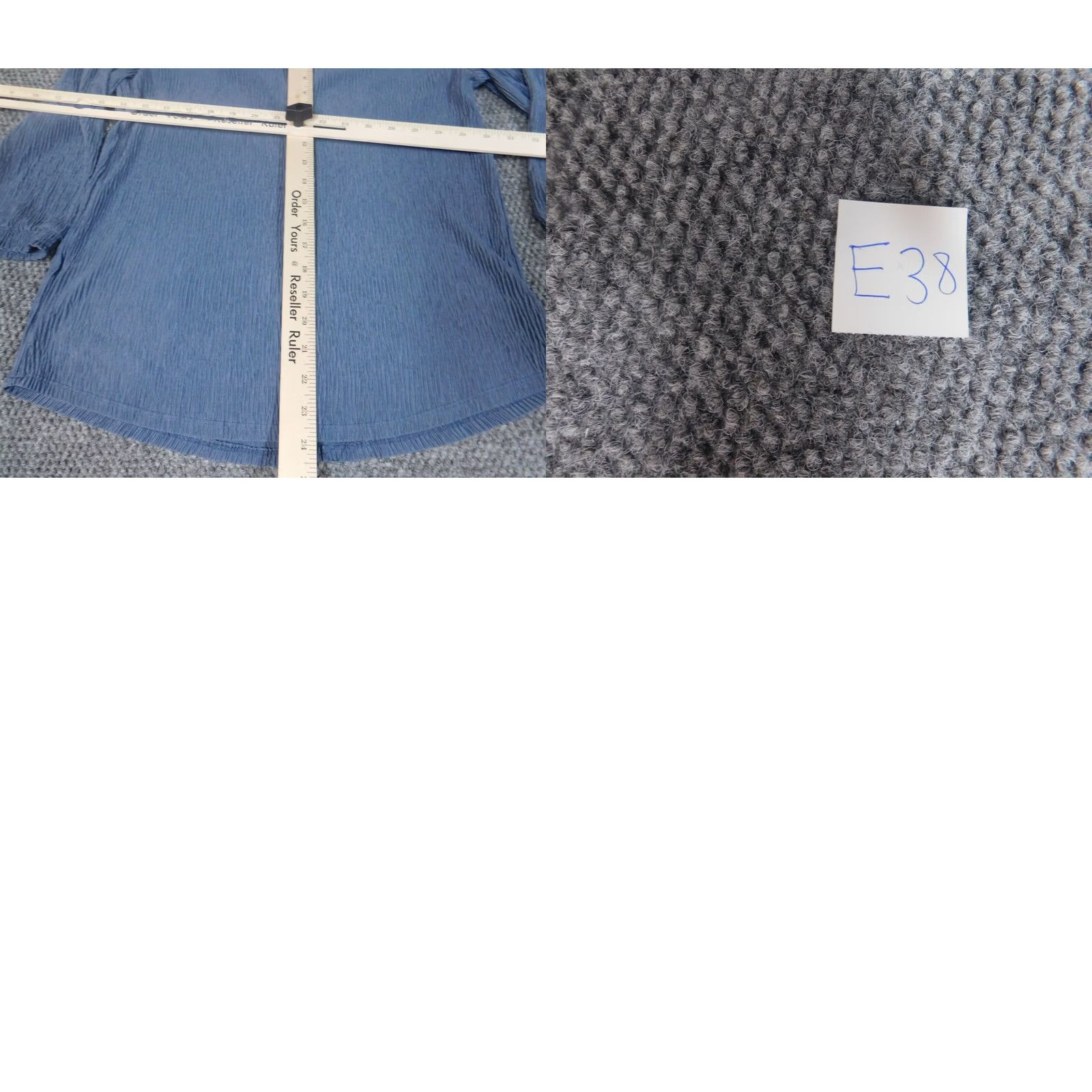 Vintage Como Blu Blouse Shirt Womens Medium Blue Cap Sleeve Collared Pullover Rayon Button Casual Regular Fit Size M / US 6-8 / IT 42-44 - 9 Thumbnail