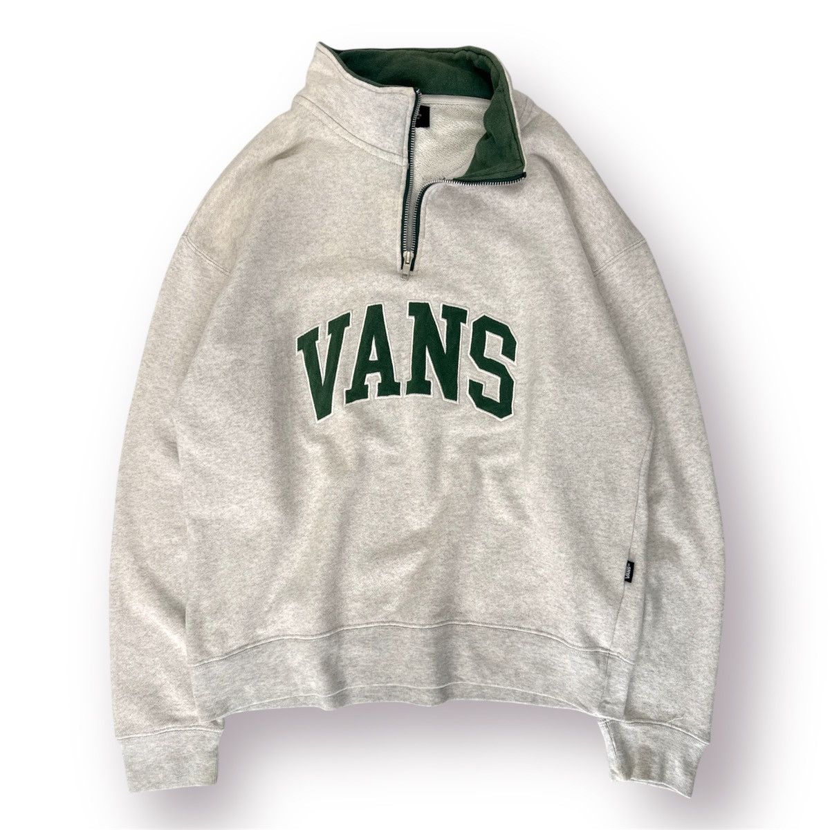 Vans 🔥 Vans Skateboard Streetwear Quarter Zip Sweatshirt Spellout Size US M / EU 48-50 / 2 - 1 Thumbnail