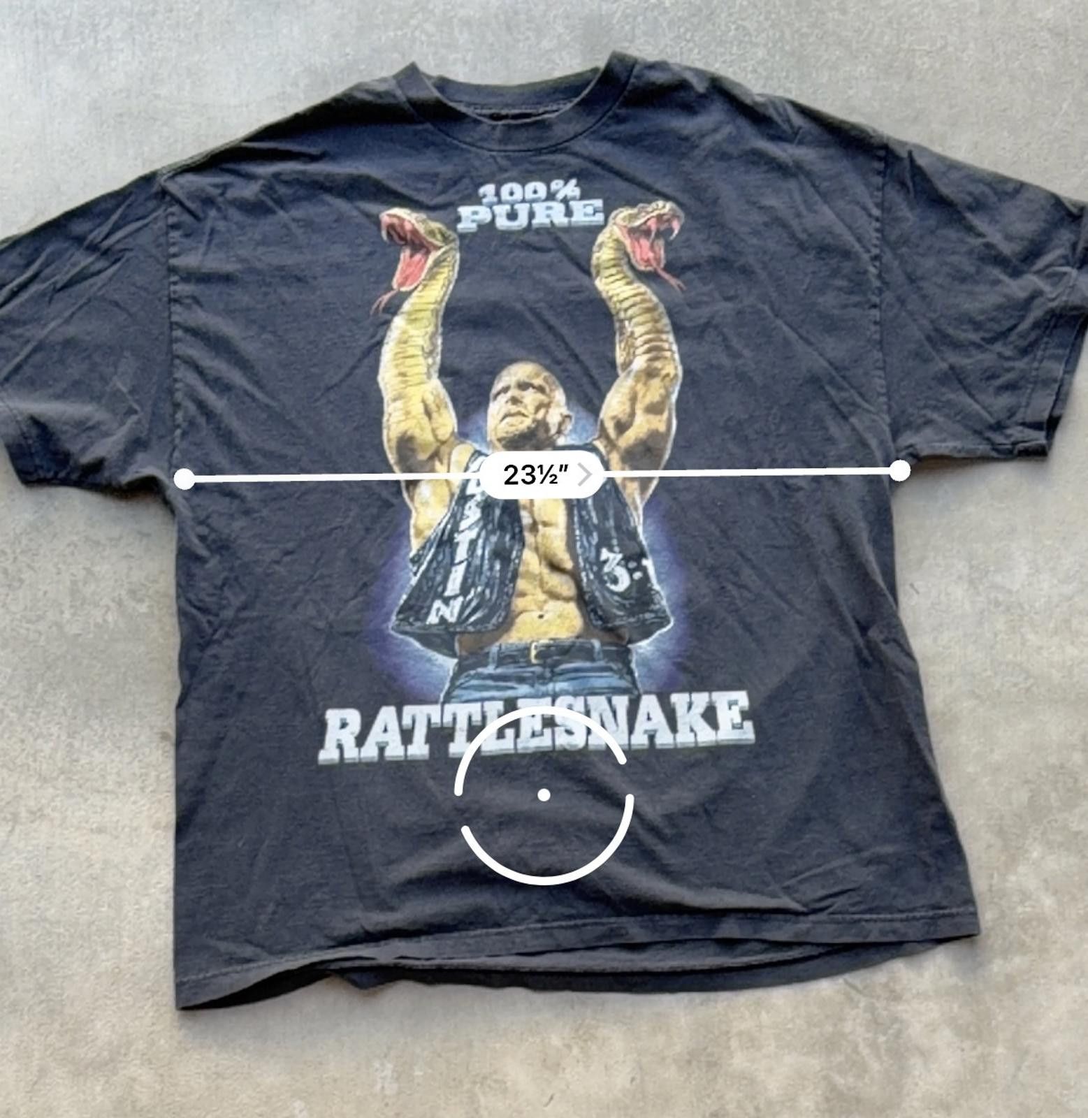 Other Vintage 90s Stone Cold Steve Austin Rattlesnake Tee XL/XXL Size US XXL / EU 58 / 5 - 6 Thumbnail