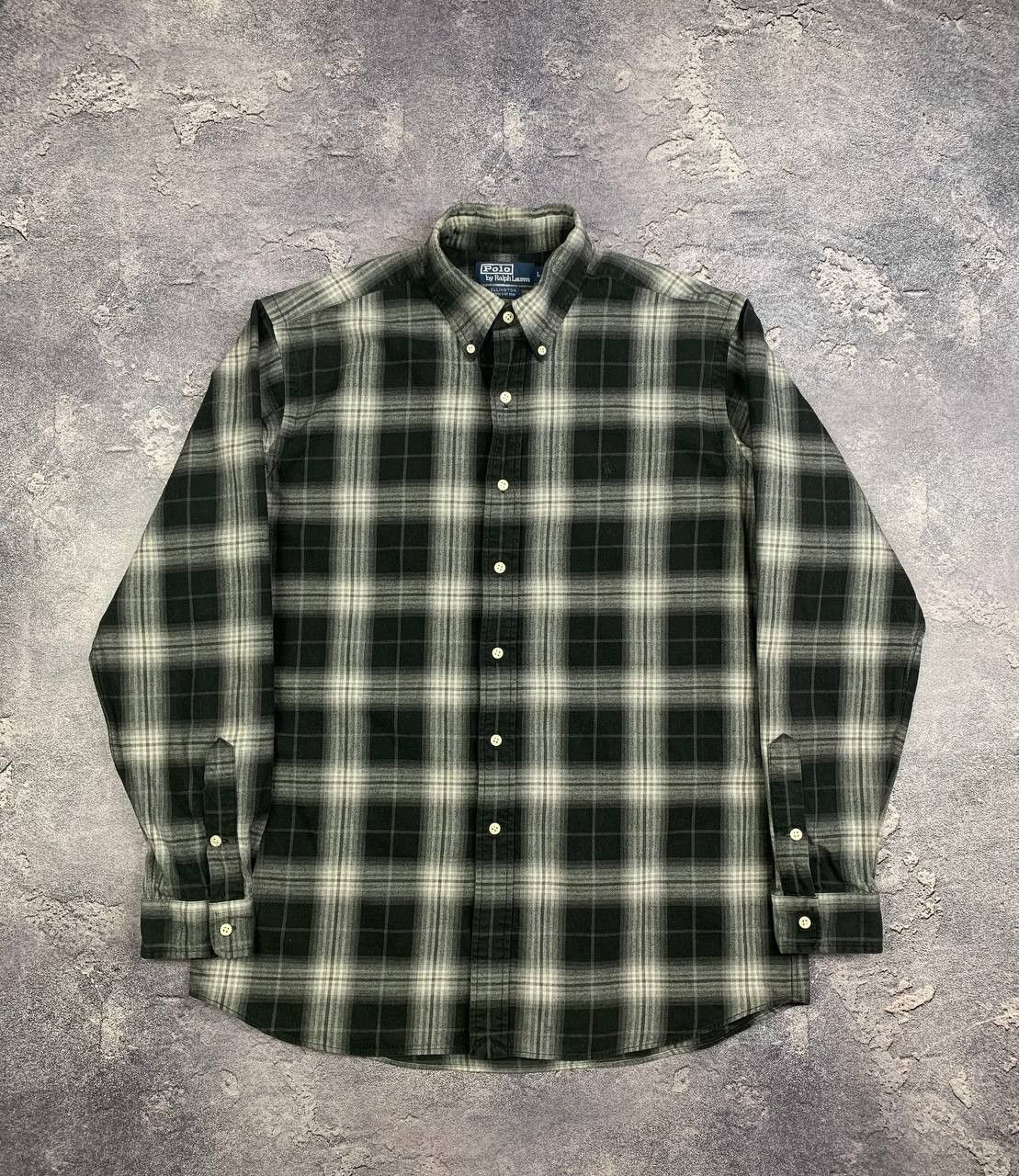 Polo Ralph Lauren Polo Ralph Lauren Button Up Shirt Men’s Black Gray Plaid Size US L / EU 52-54 / 3 - 1 Thumbnail