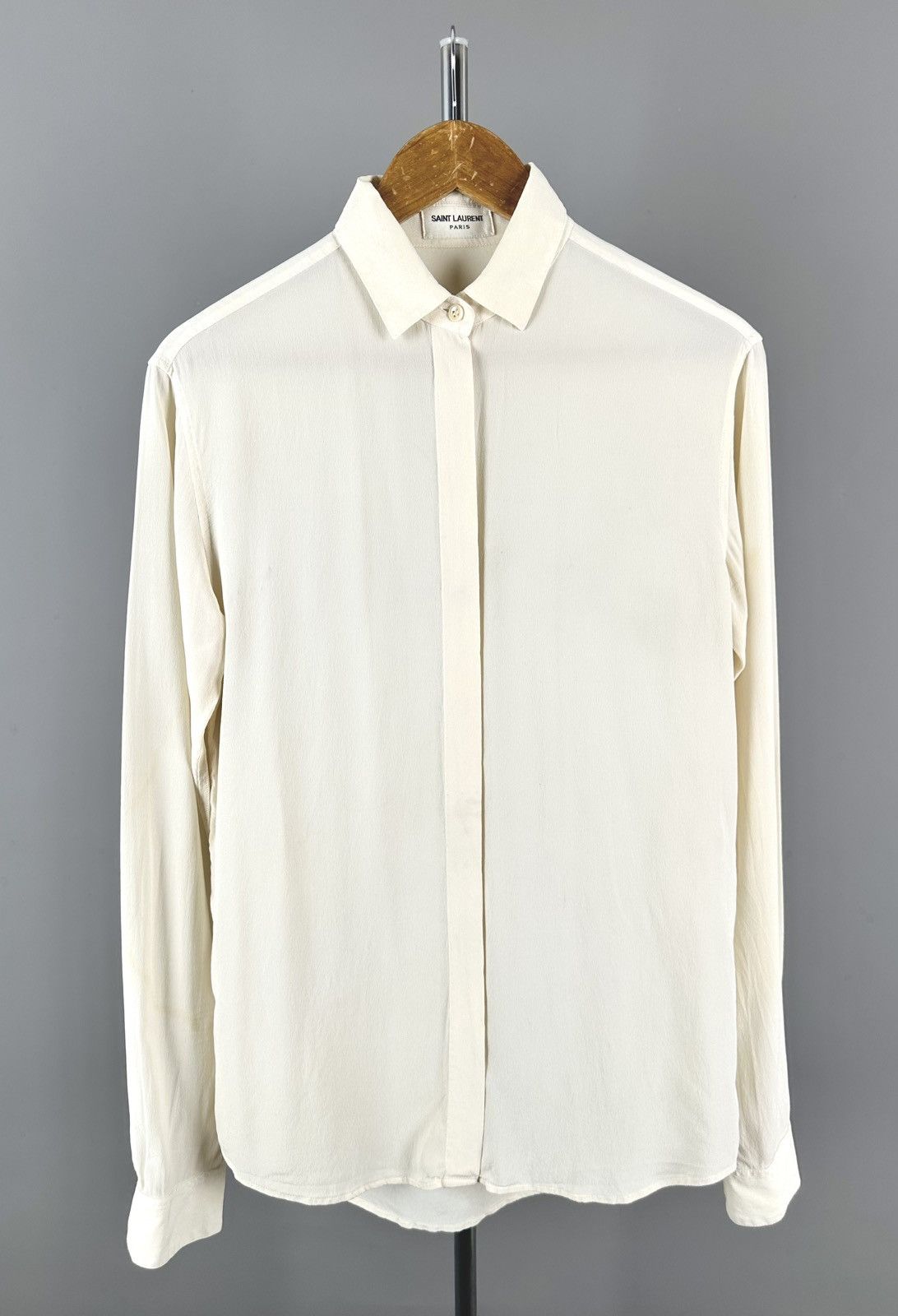 Saint Laurent Paris Saint Laurent - 2017 Silk Button down shirt Size XXS / US 00 / IT 34 - 2 Thumbnail