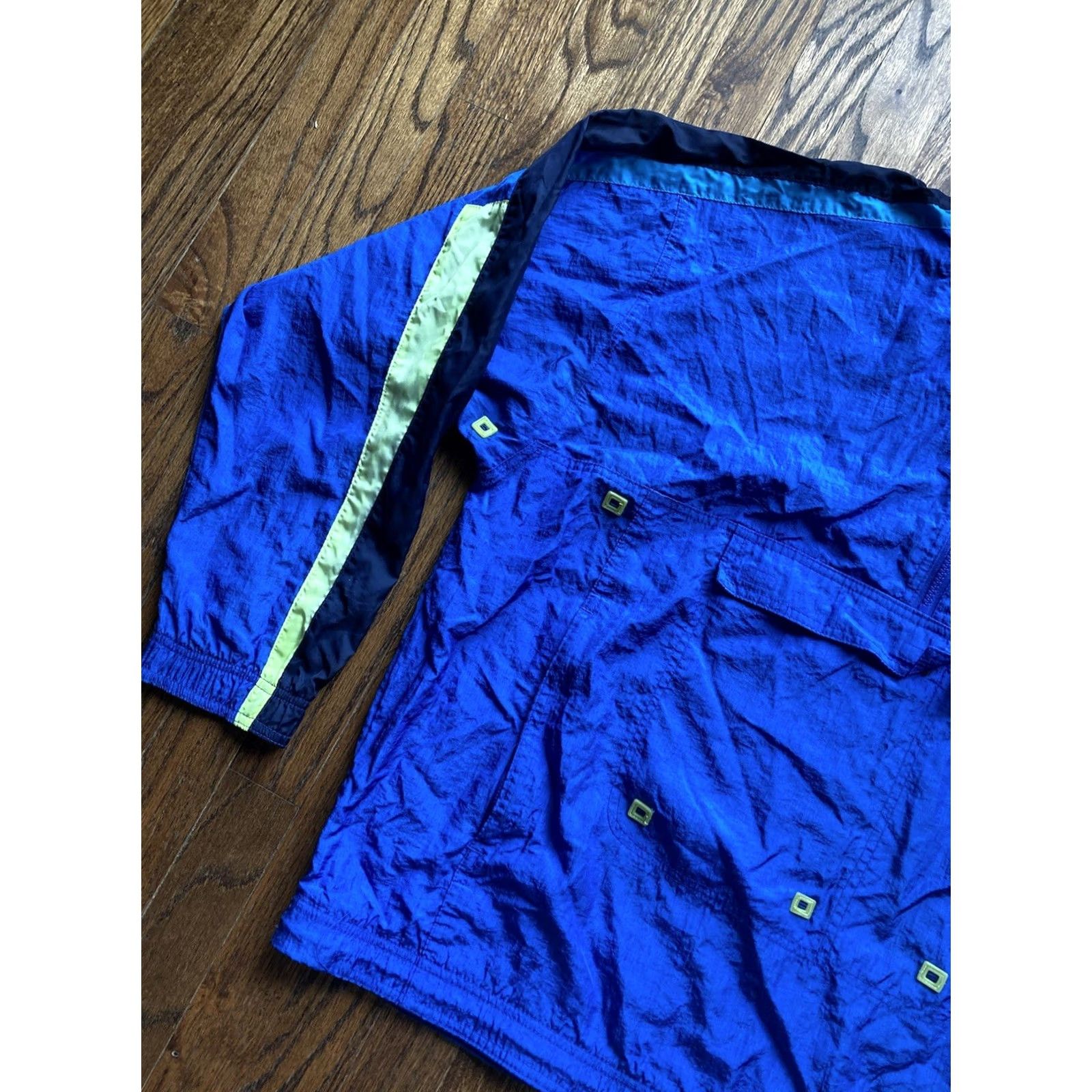 Nike VINTAGE Nike Jacket Mens Large Blue Anorak Windbreaker Retro 90s Size US L / EU 52-54 / 3 - 2 Thumbnail
