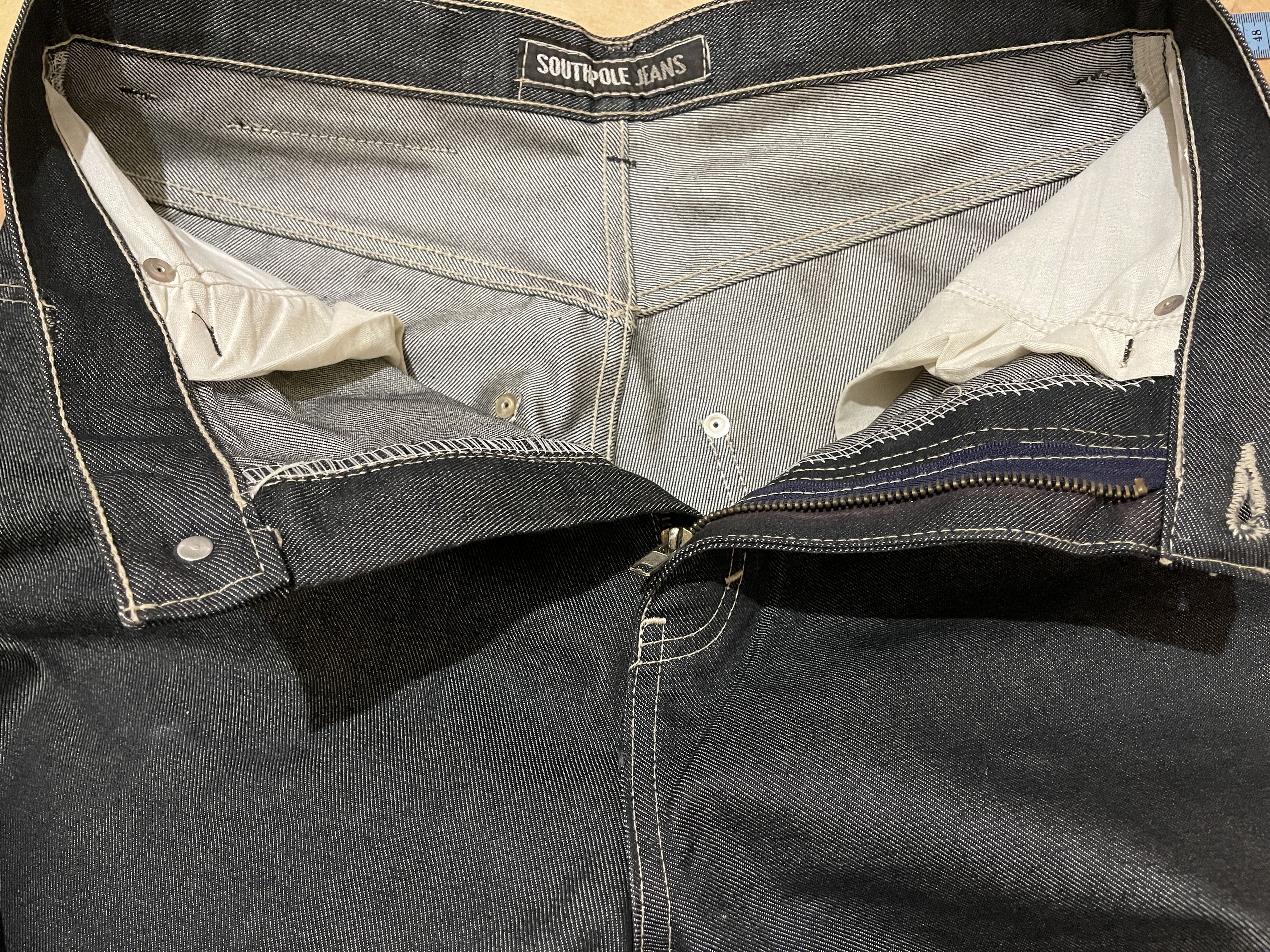 Southpole Southpole jeans, shiny gray silver vintage baggy, 90s Y2K 32 Size US 32 / EU 48 - 5 Thumbnail