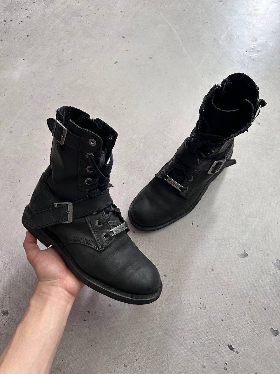Harley Davidson Harley Davidson Engineer Biker Boots Black Leather Men EU 42 Size US 9 / EU 42 - 3 Thumbnail