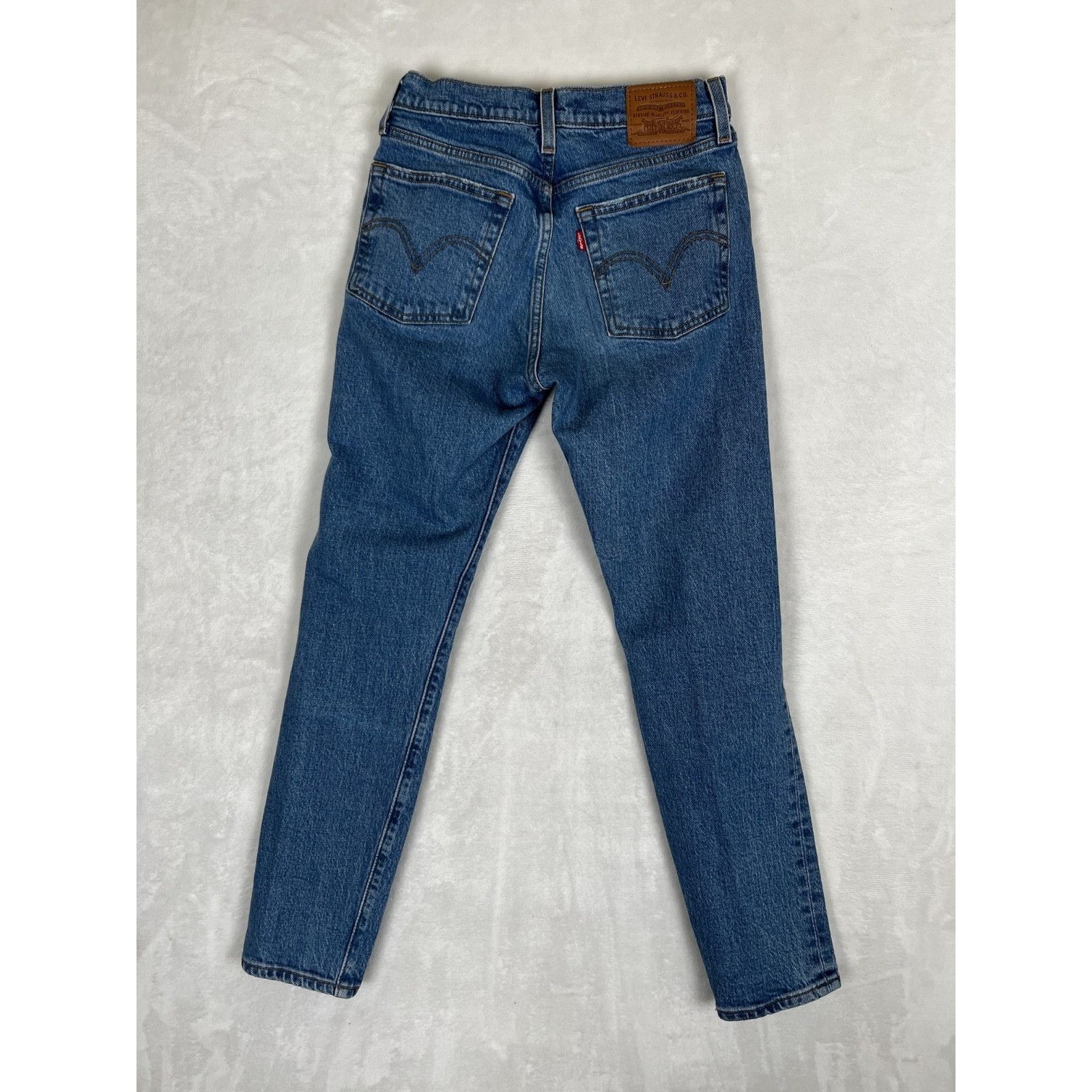 Levi's Levis Wedgie Jeans Womens 25 High Rise Straight Distressed B Size 25" / US 0 / IT 36 - 7 Thumbnail