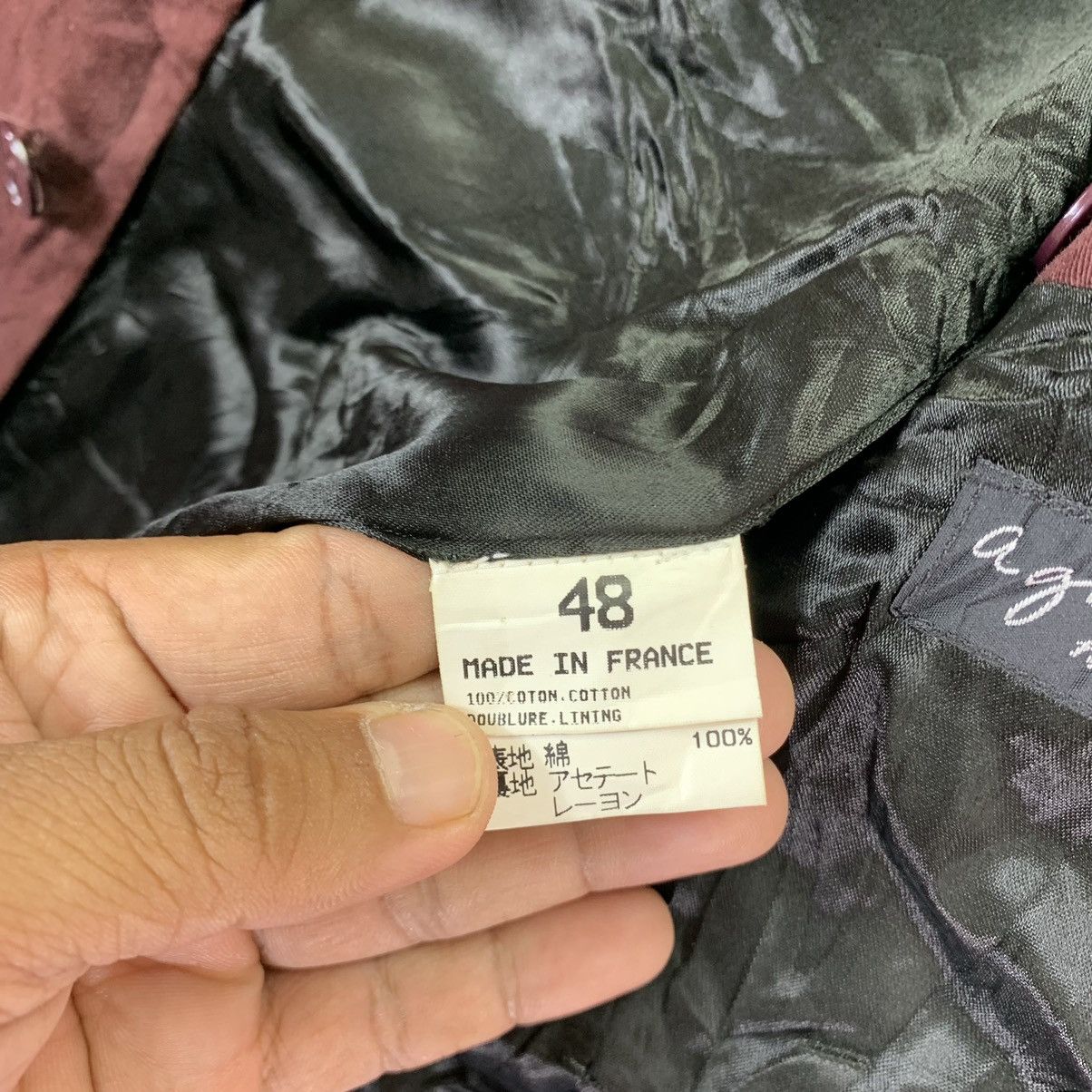 Designer × agnes b. Vintage Agnes B Homme Paris Maroon Button Jacket Size US M / EU 48-50 / 2 - 8 Thumbnail