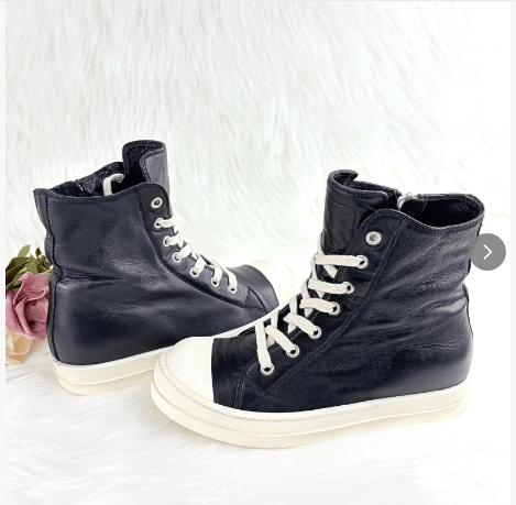 Rick Owens RICK OWENS/RO Comfortable High-Top Sneakers Women's Black Size US 6 / IT 36 - 6 Thumbnail