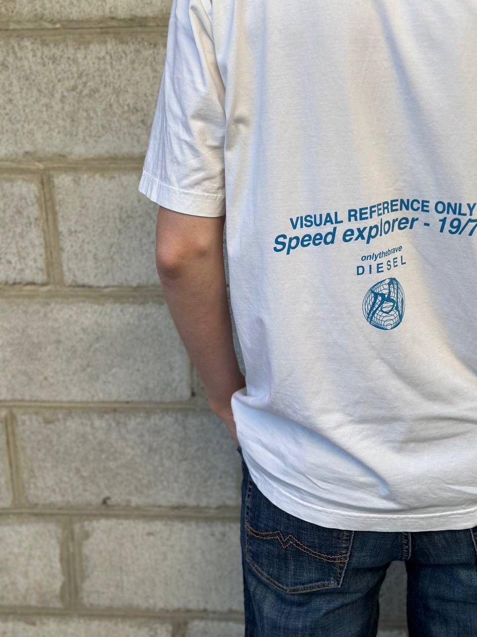 Diesel Diesel Vintage T-shirt Speed Explorer Graphic Print White Size US XL / EU 56 / 4 - 7 Thumbnail
