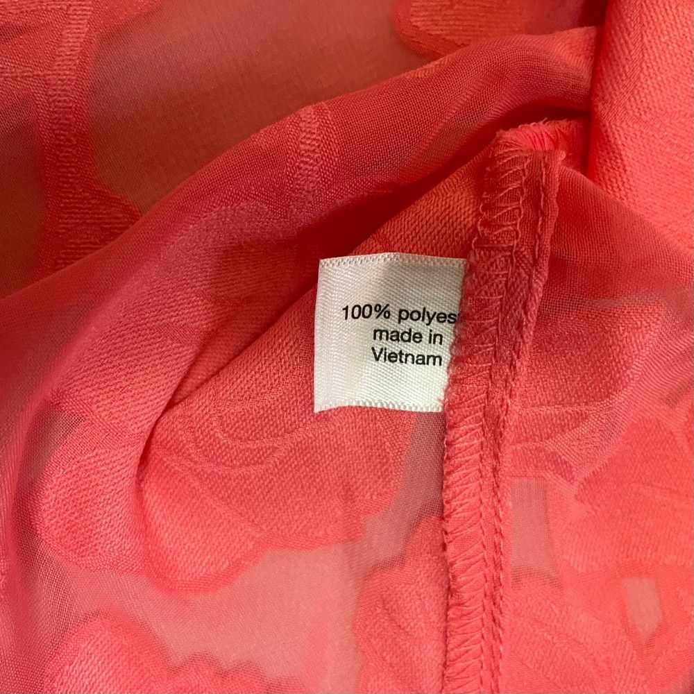 Other New Lane Bryant Classic Crop Sheer Full-Wrap Coral Long Sle Size 3XL / US 20-22 - 7 Thumbnail