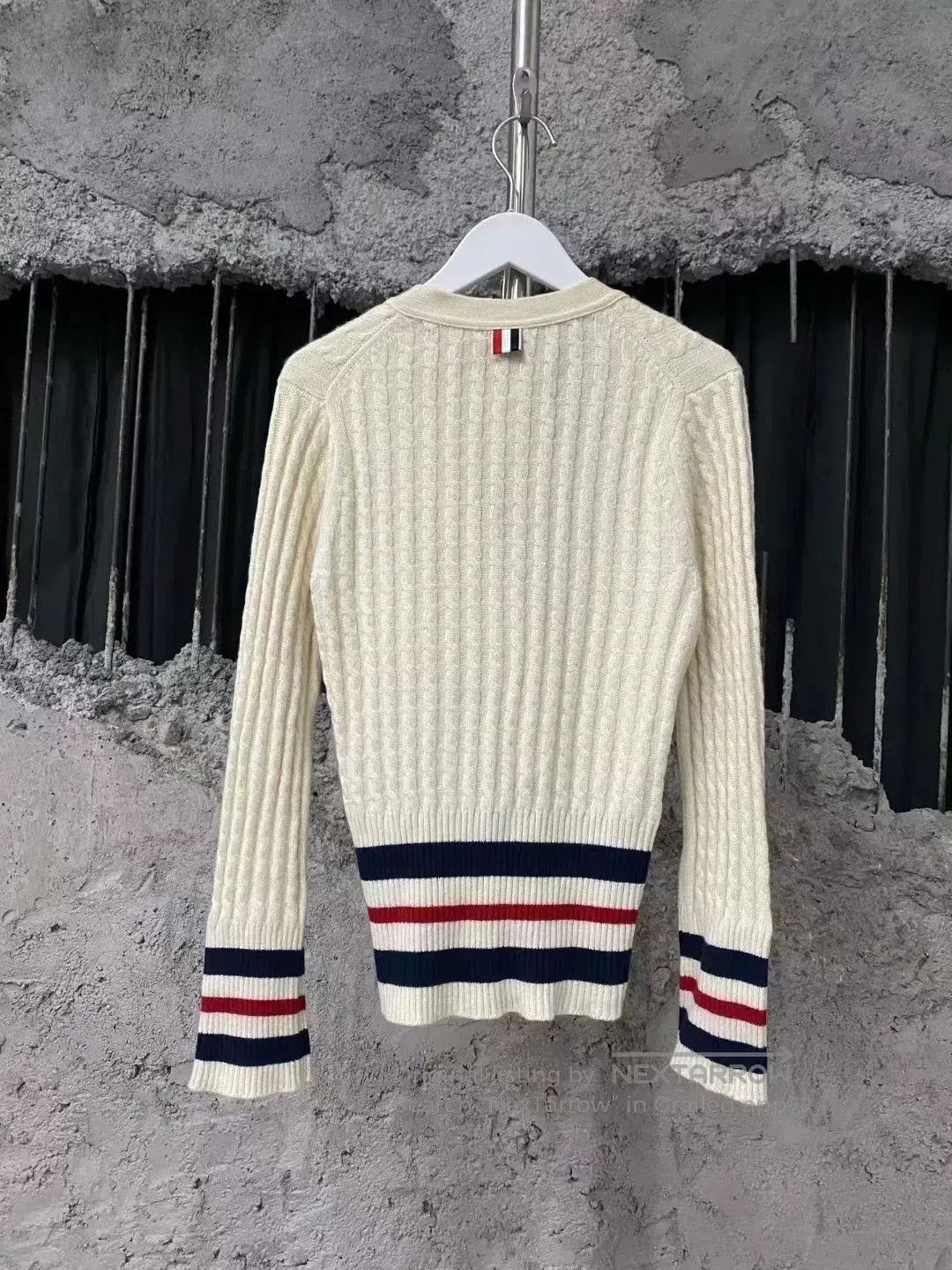 Other thom browne cream striped knit cardigan. Size US S / EU 44-46 / 1 - 2 Thumbnail