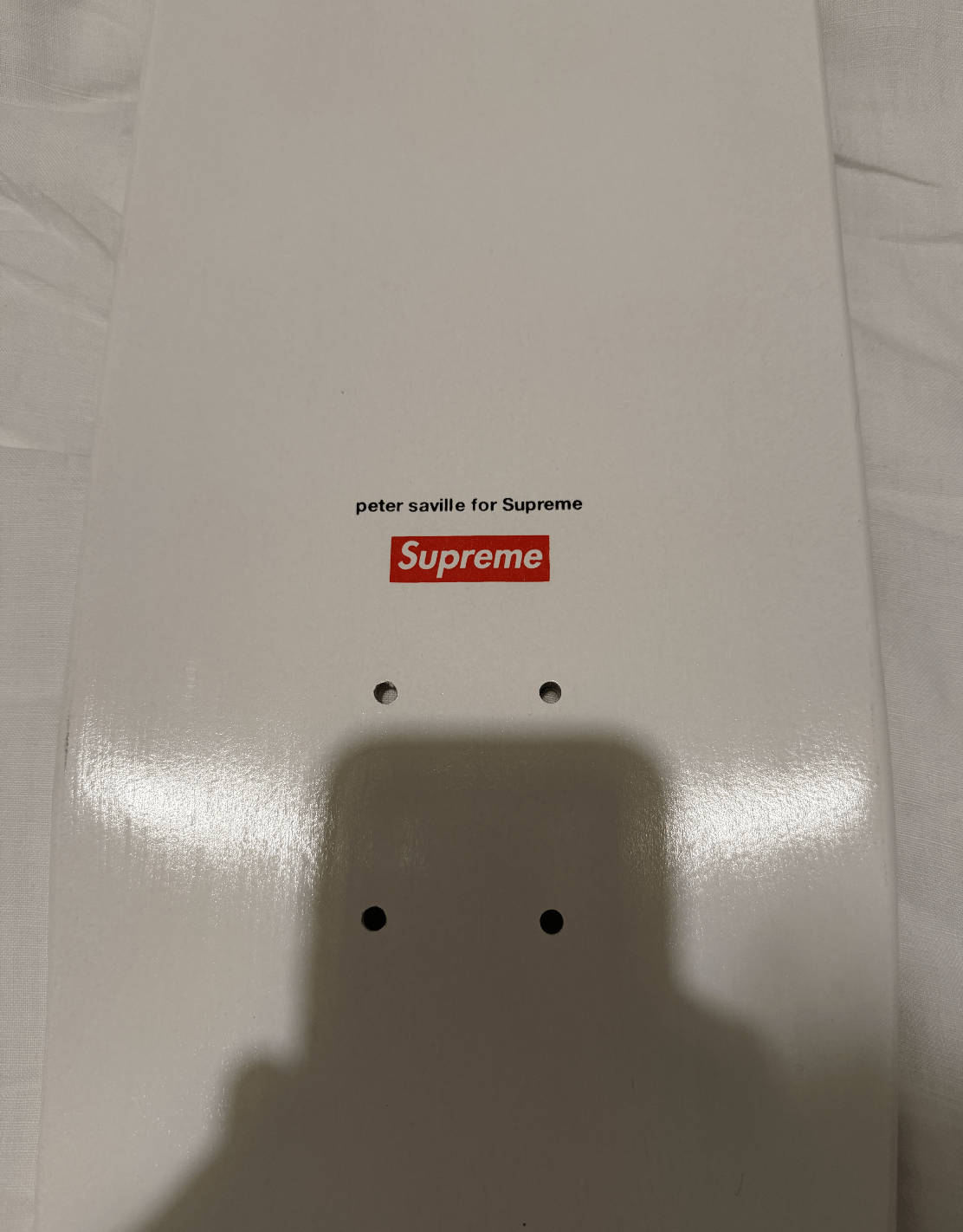 Supreme 2005 Supreme x Peter Saville Blue Monday Skateboard – White Size ONE SIZE - 2 Thumbnail