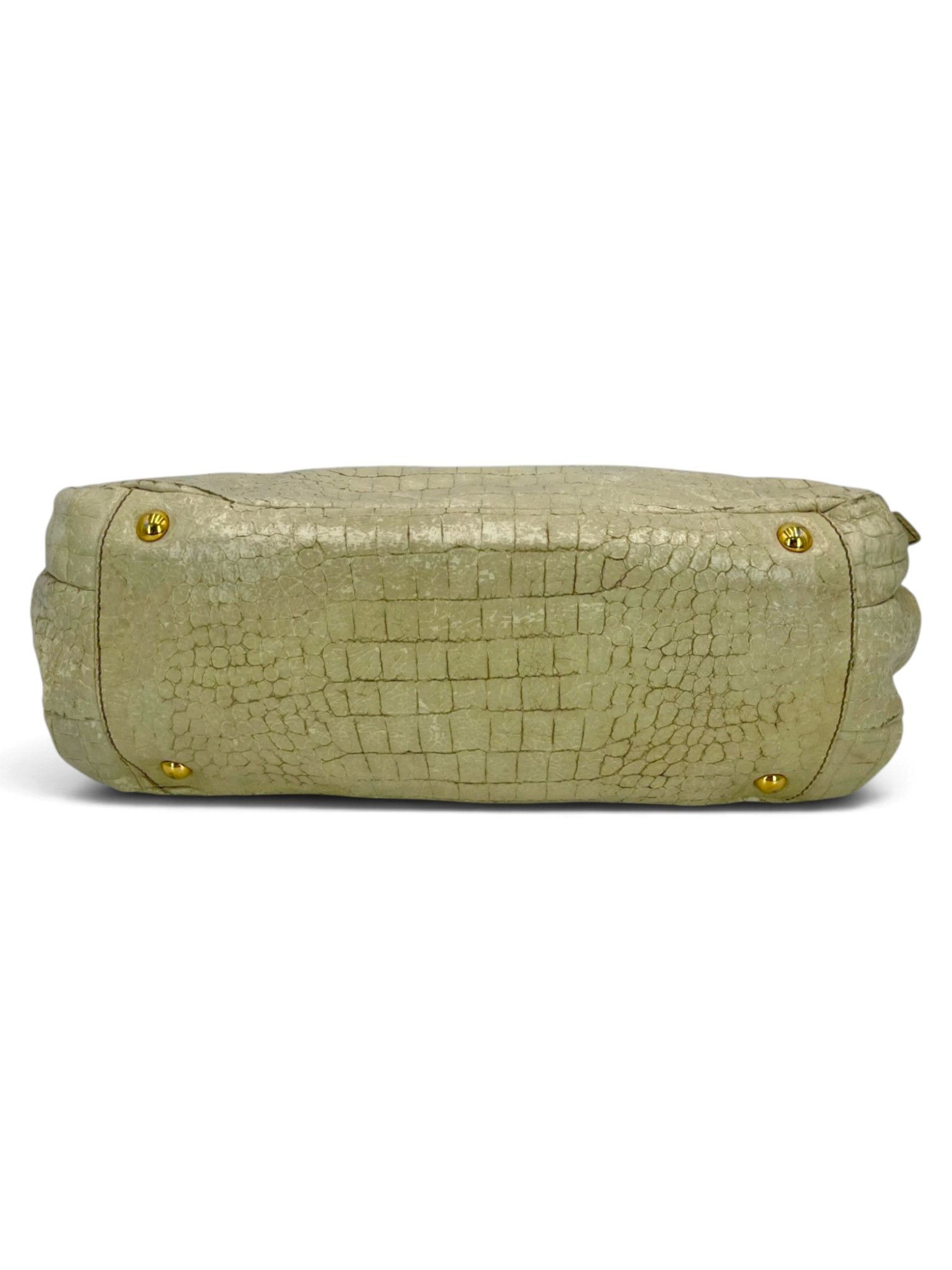 Miu Miu Miu Miu Crocodile Embossed Leather Top Handle SKU:A00773 Size ONE SIZE - 8 Thumbnail