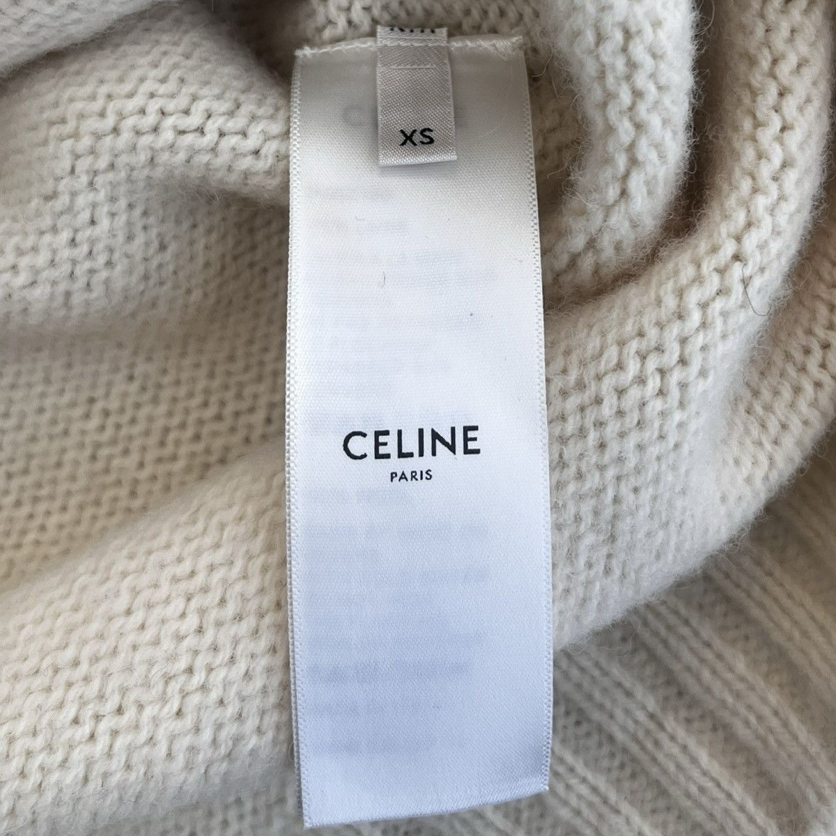Celine CELINE 2020SS “There is no Irony Here” KNIT SWEATER WHITE Size US XS / EU 42 / 0 - 4 Thumbnail