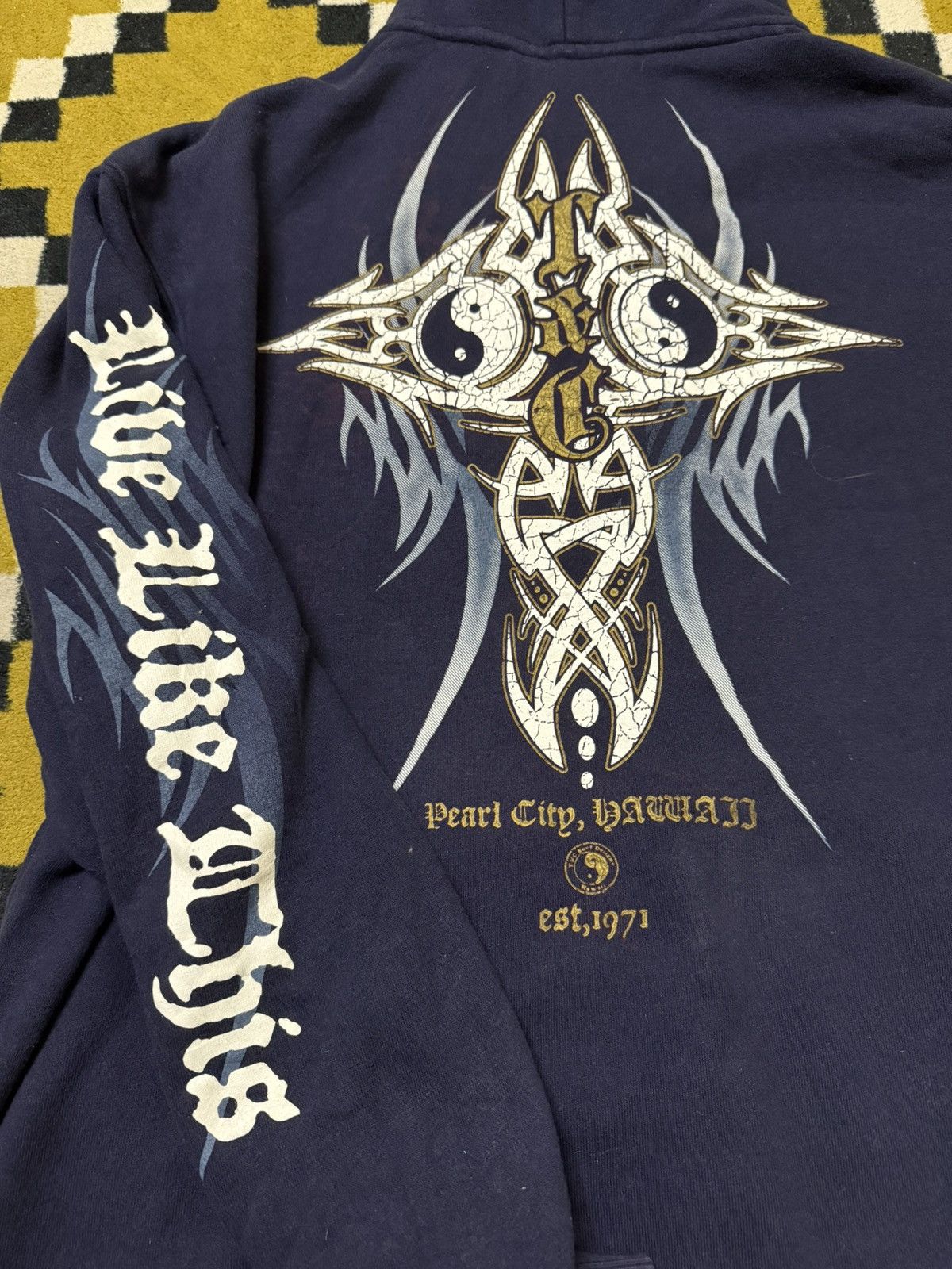 Vintage Vintage T&C Gothic Cross Hoodie Tribal JNCO Size US XL / EU 56 / 4 - 6 Thumbnail