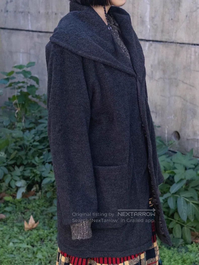 Issey Miyake Issey Miyake Gray-Black Wool Jacket Size S / US 4 / IT 40 - 5 Thumbnail