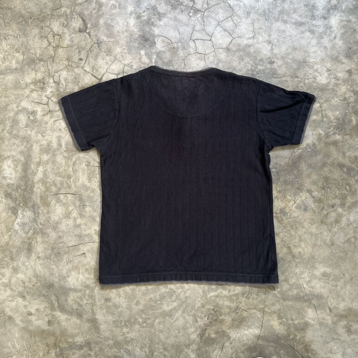 If Six Was Nine 2000s Moderm Vkei Style Double Layer Half Button T-Shirt Size US M / EU 48-50 / 2 - 2 Thumbnail