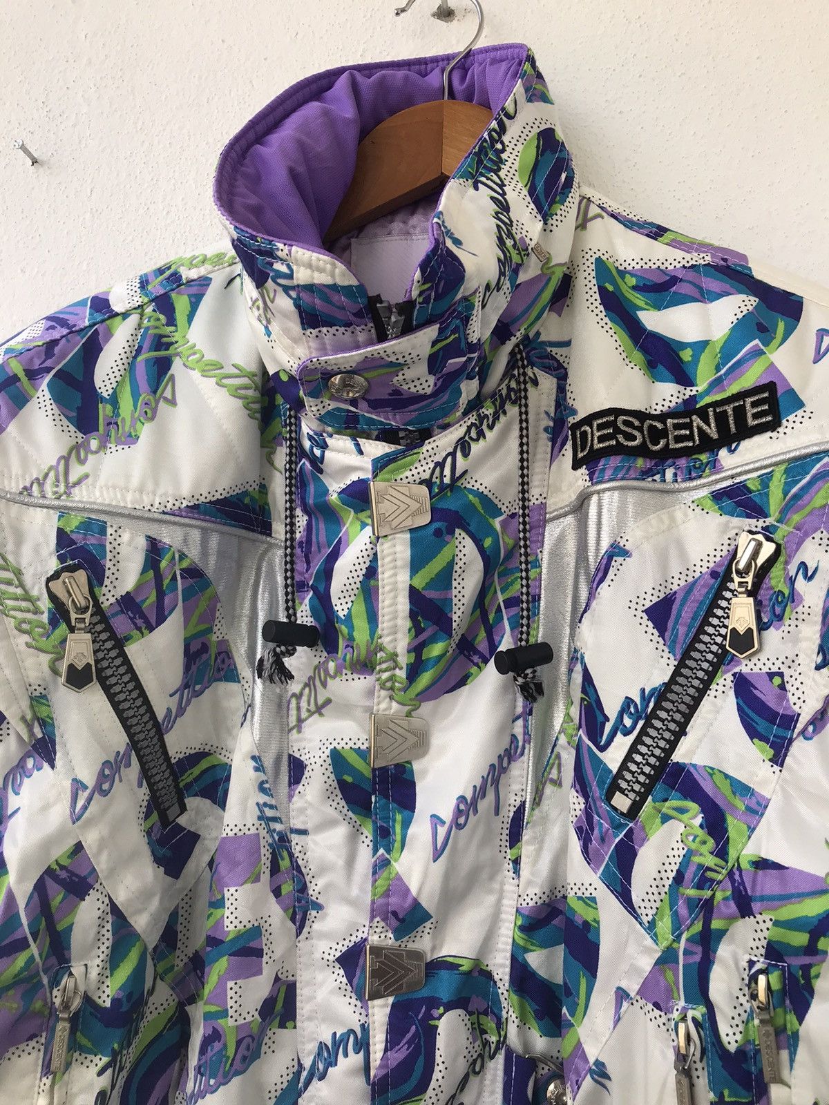 Descente Vtg Descente Competition Overprint bomber Jacket Size US M / EU 48-50 / 2 - 4 Thumbnail
