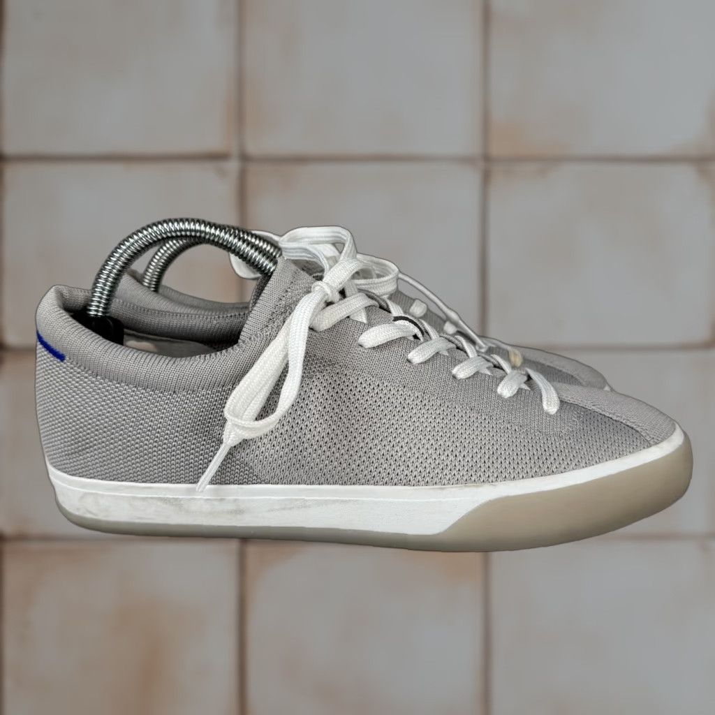 Vintage Rothys Shoes Womens 10 The Lace Up Sneakers Gray Knit Lace Up Low Top Comfort Sneakers Women's 10 Gray Athletic Sneaker Size L / US 10 / IT 46 - 1 Thumbnail