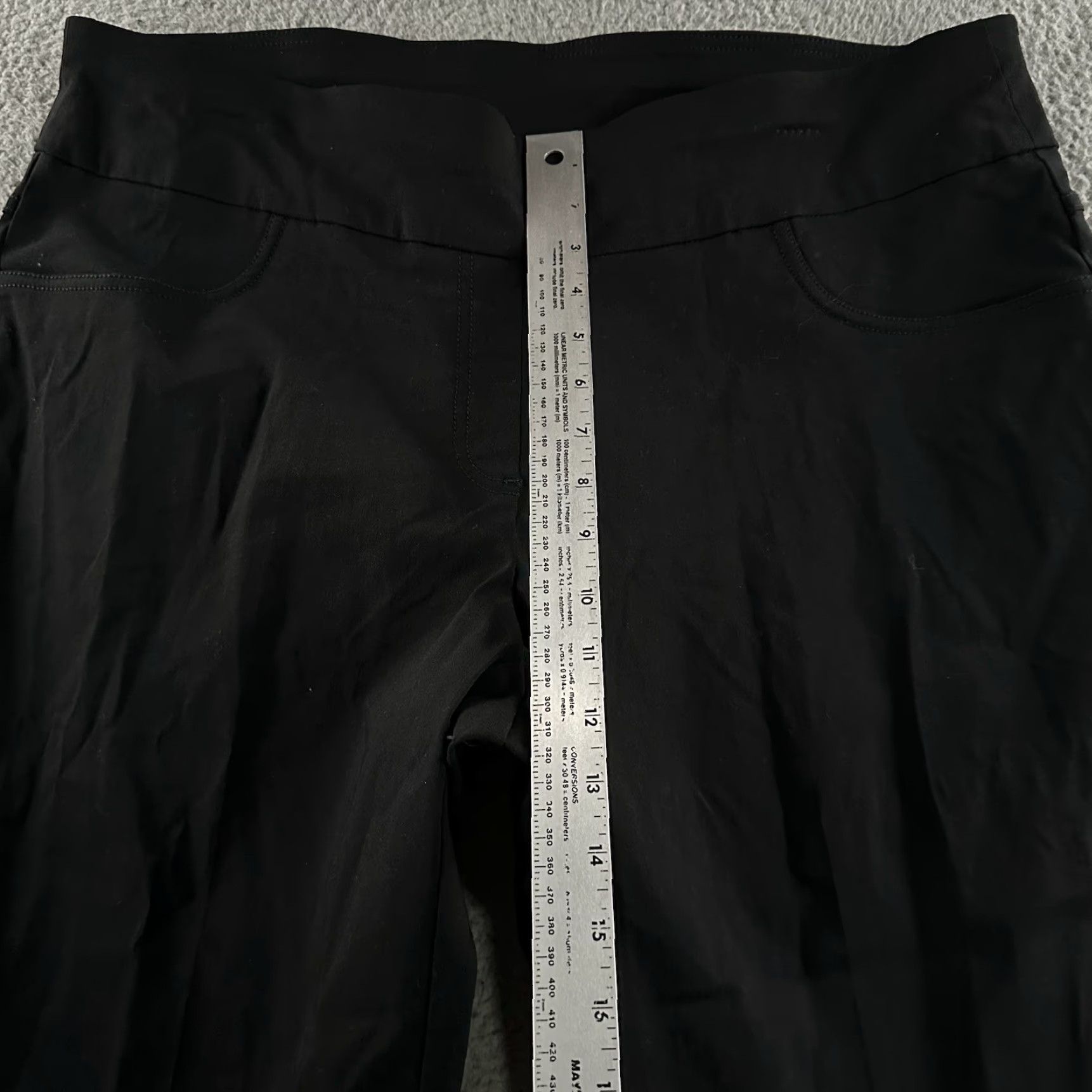 Vintage Ruby Rd Womens Pants Black 22W Slimming Contour Waistband Rayon Blend Size 40" / US 18 - 5 Thumbnail