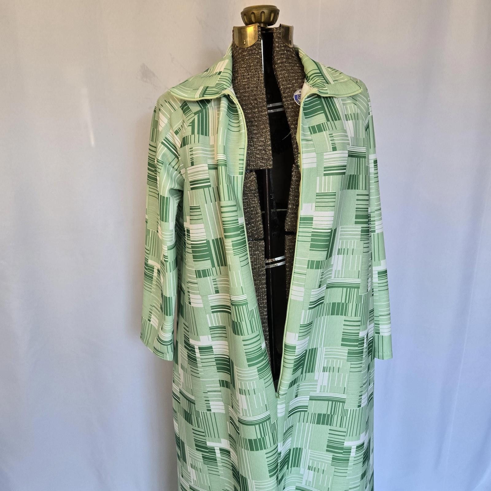 Designer 1970s Vintage House Dress 1970's Elaine Sklar Sz L Size L / US 10 / IT 46 - 7 Thumbnail