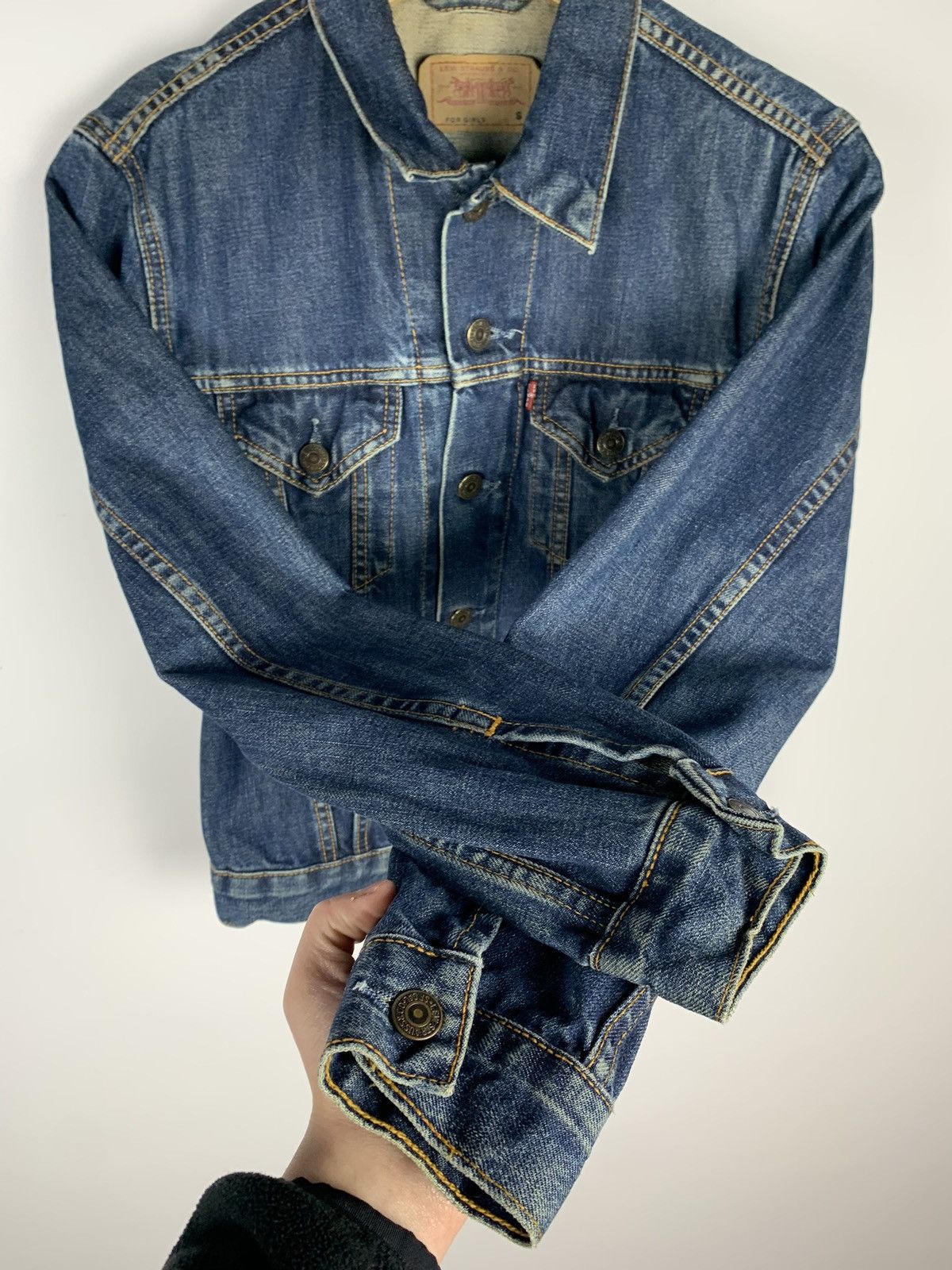 Levi's Vintage Levi’s For Girls Denim Trucker Jacket Size S Blue Size S / US 4 / IT 40 - 7 Thumbnail
