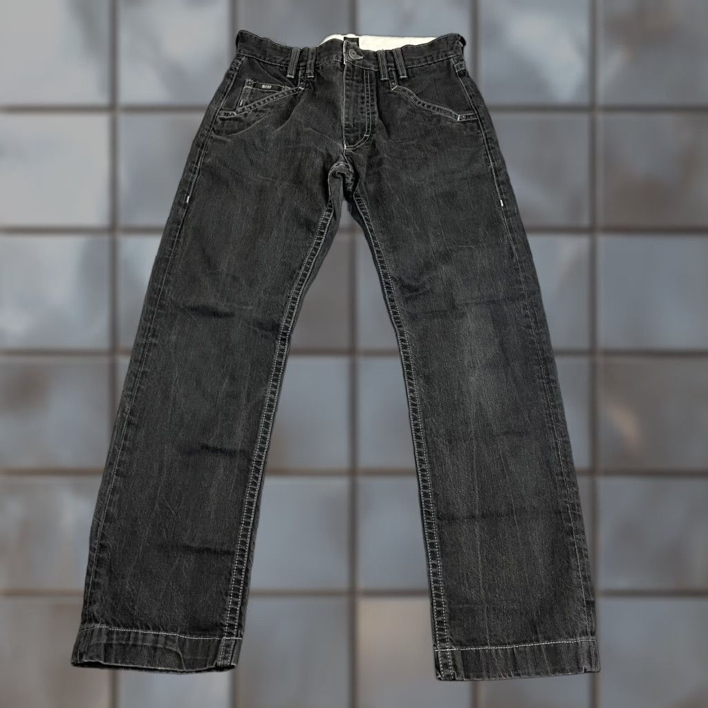 Hugo Boss HUGO BOSS Jeans Regular Straight 30 30 Denim Black Vintage Mens | 5-Pocket, Button, Logo, Dark Wash, Zip Closure, Cotton Size US 30 / EU 46 - 1 Thumbnail