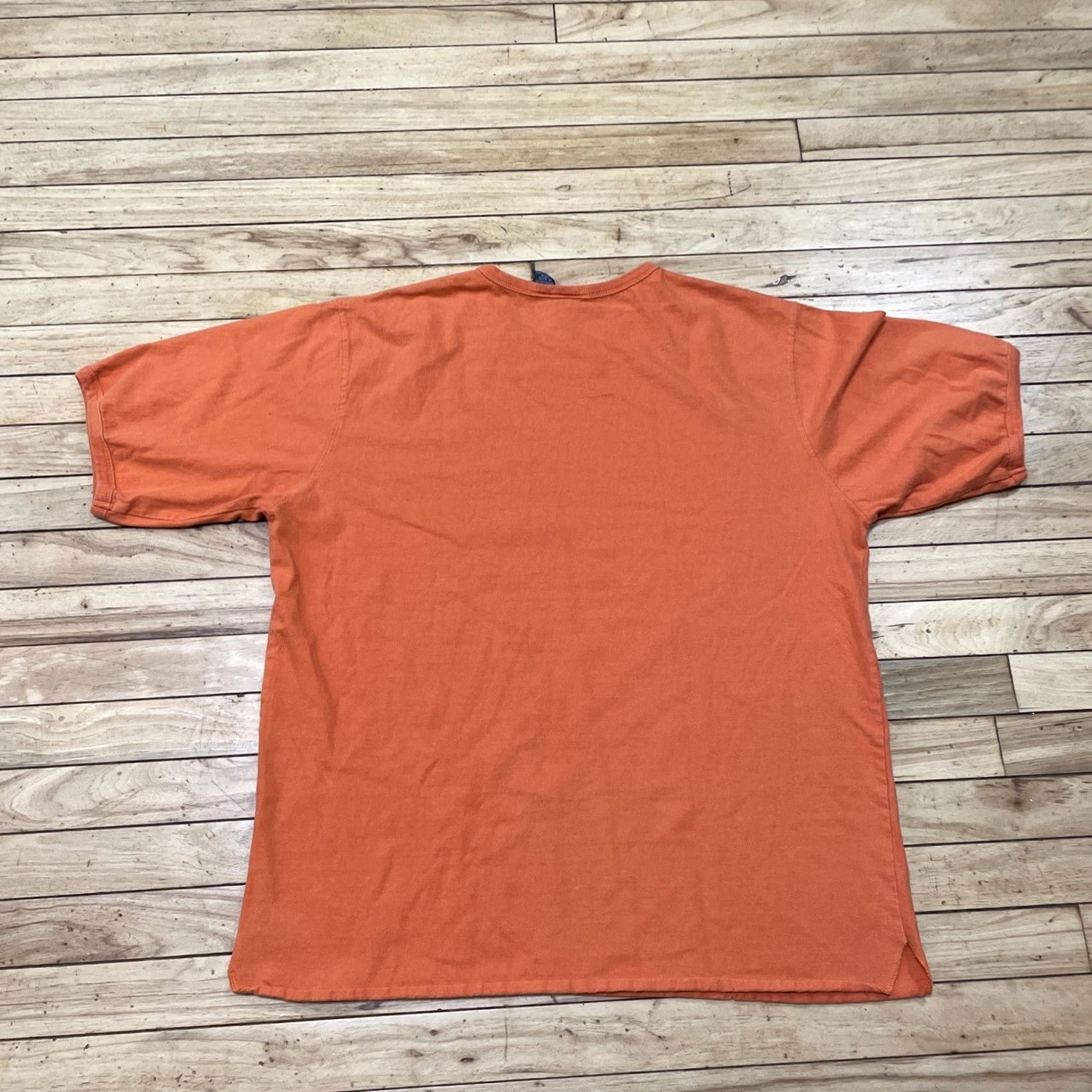 Vintage PROSPIRIT Shirt Men L Orange Grunge Skate Tee Knit Thick Hem Stitch Short Sleeve T-Shirt Casual 90s Mens Size US L / EU 52-54 / 3 - 2 Thumbnail