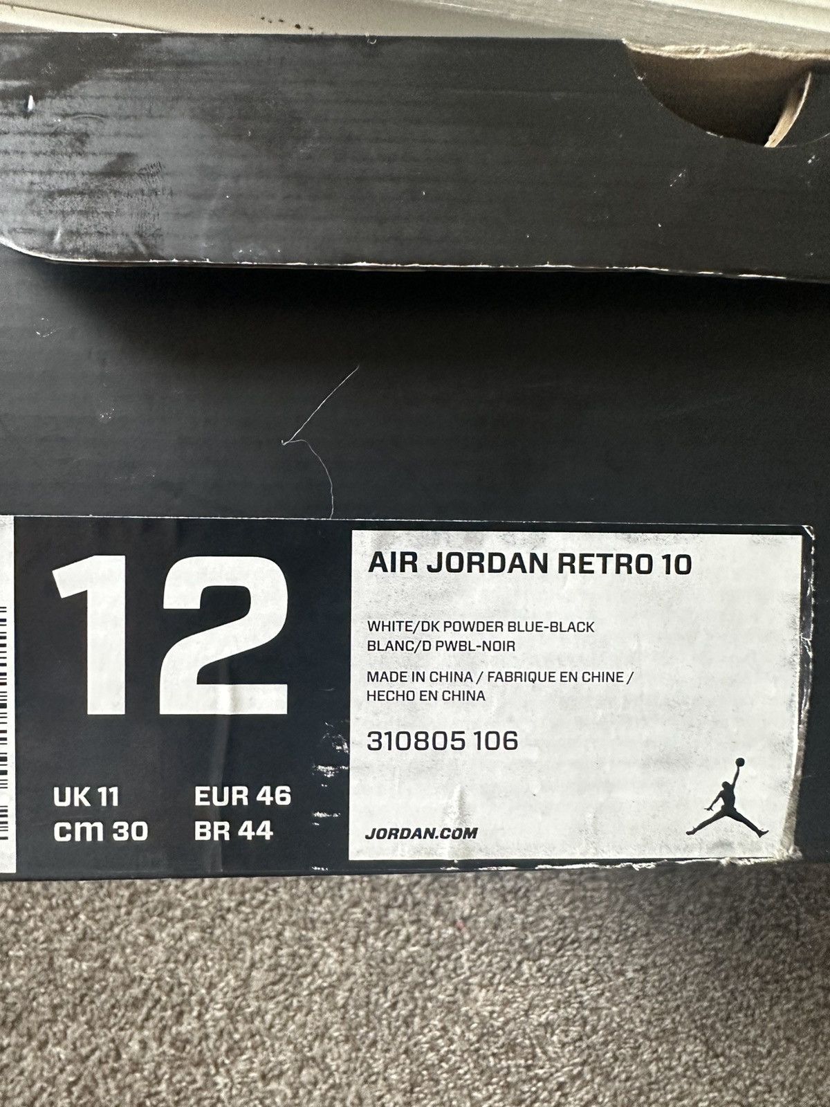 Jordan Brand Air Jordan 10 “Powder Blue” Size 12 Size US 12 / EU 45 - 7 Thumbnail
