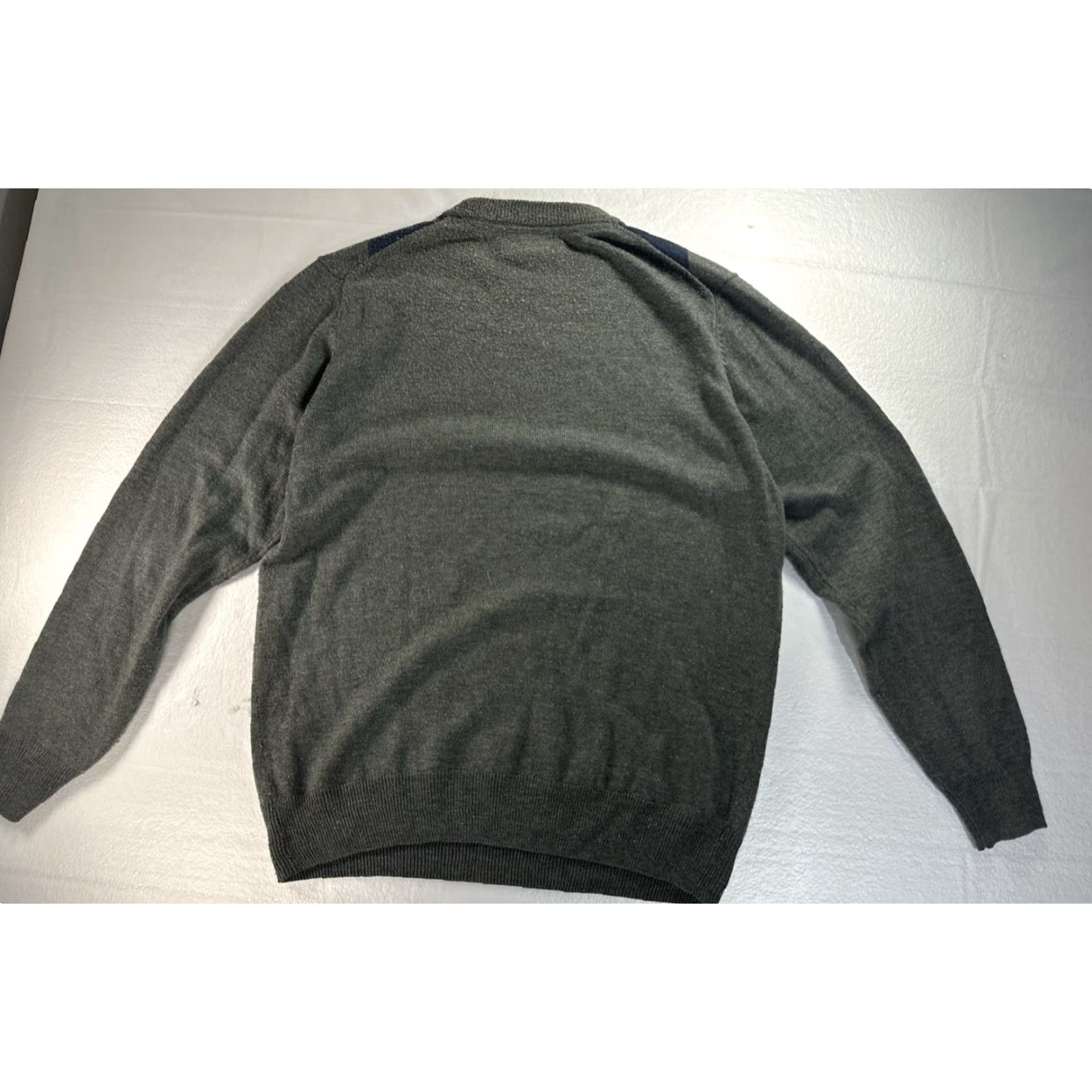 Vintage Tricots St. Raphael Sweater Mens Small Gray Argyle LS Lightweight Crew Neck Size US L / EU 52-54 / 3 - 2 Thumbnail
