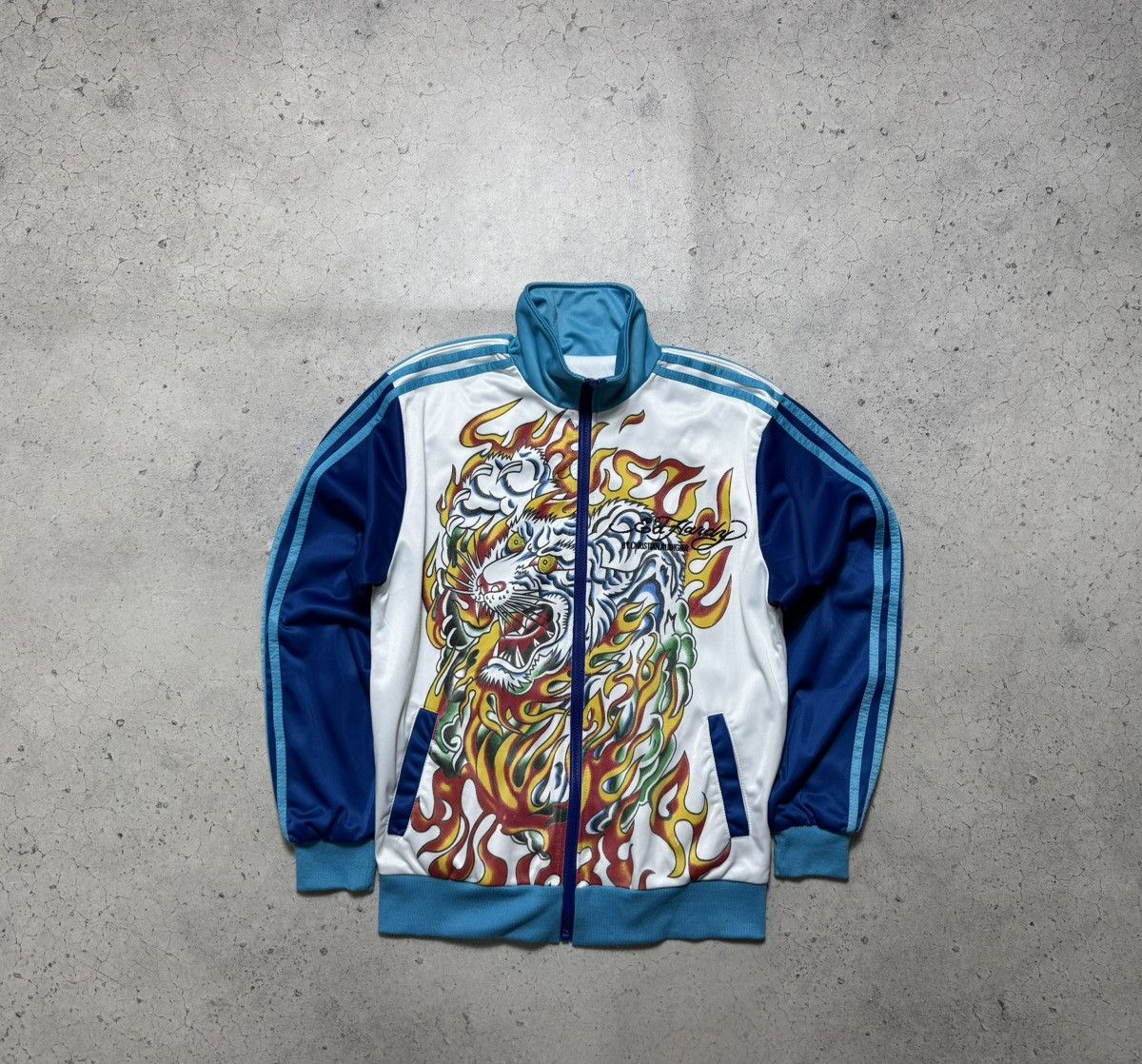 Ed Hardy Ed Hardy by Christian Audigier Big Logo Olympic Track Jacket Size US M / EU 48-50 / 2 - 2 Thumbnail