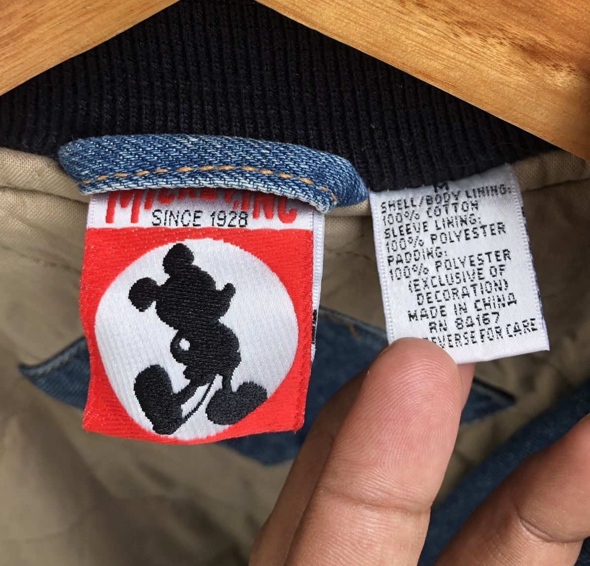 Vintage VTG 90s Mickey Mouse Disney Quilted Varsity Bomber Jacket Size US M / EU 48-50 / 2 - 16 Thumbnail