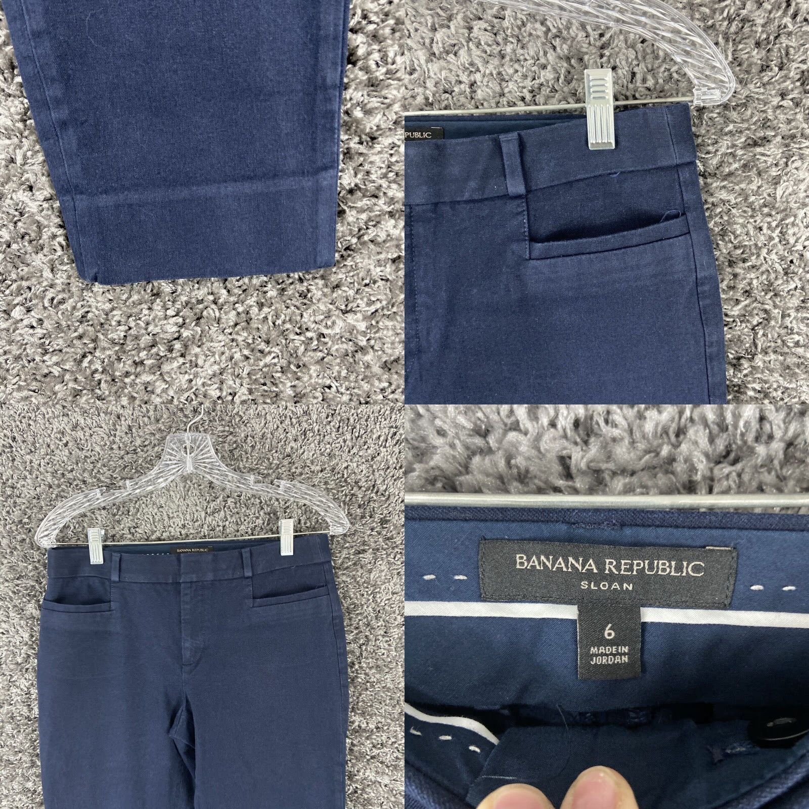 Banana Republic Banana Republic Sloan Cropped Pants Women's 6 Blue Size 28" / US 6 / IT 42 - 2 Thumbnail