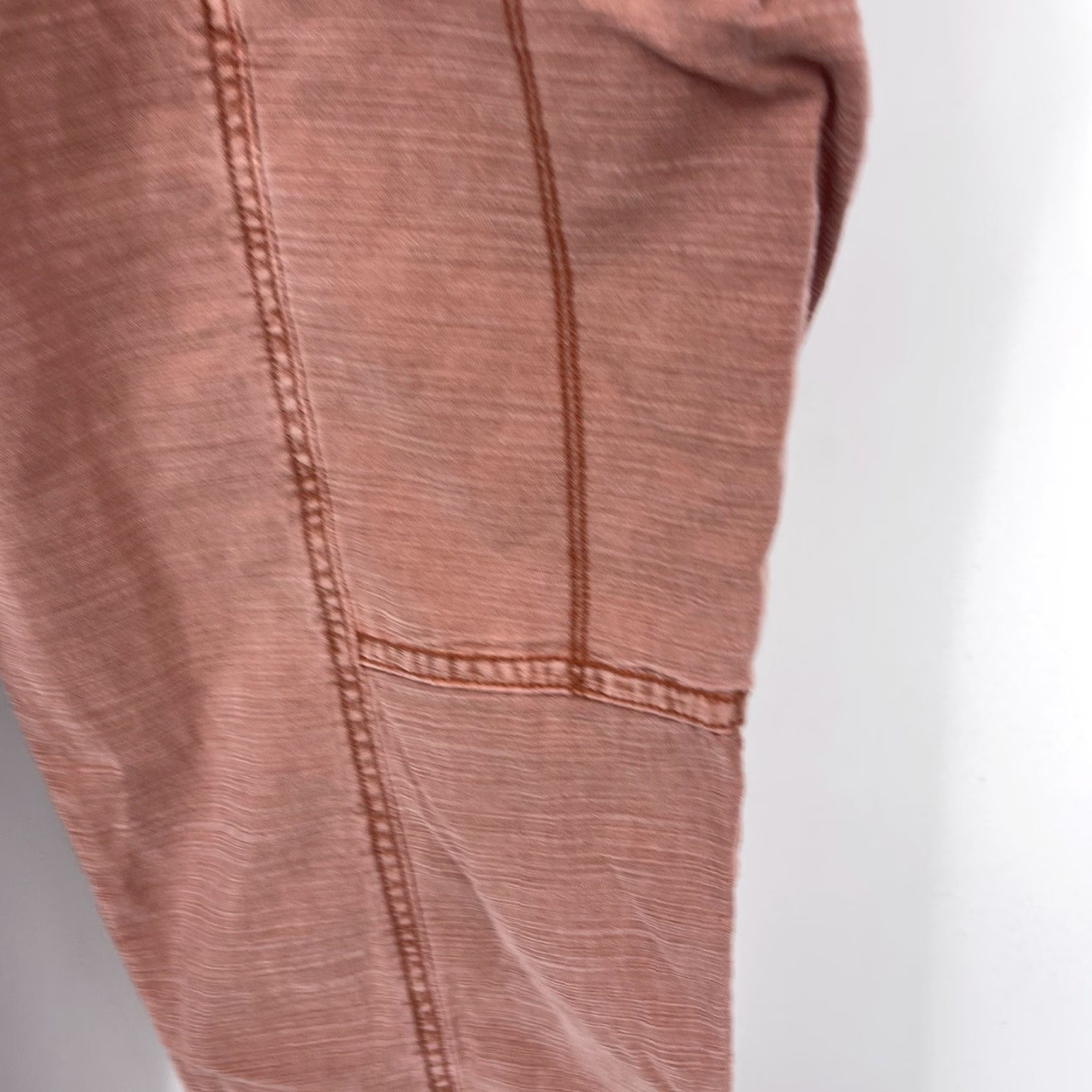 Anthropologie Anthropologie Pants Womens 27 Pink Coral Pigment Dye Twill Cotton Blend Elastic Waist Casual Casual Woman 27 Pants Bohemian Western 90s (no N/A) Size 27" / US 4 / IT 40 - 7 Thumbnail
