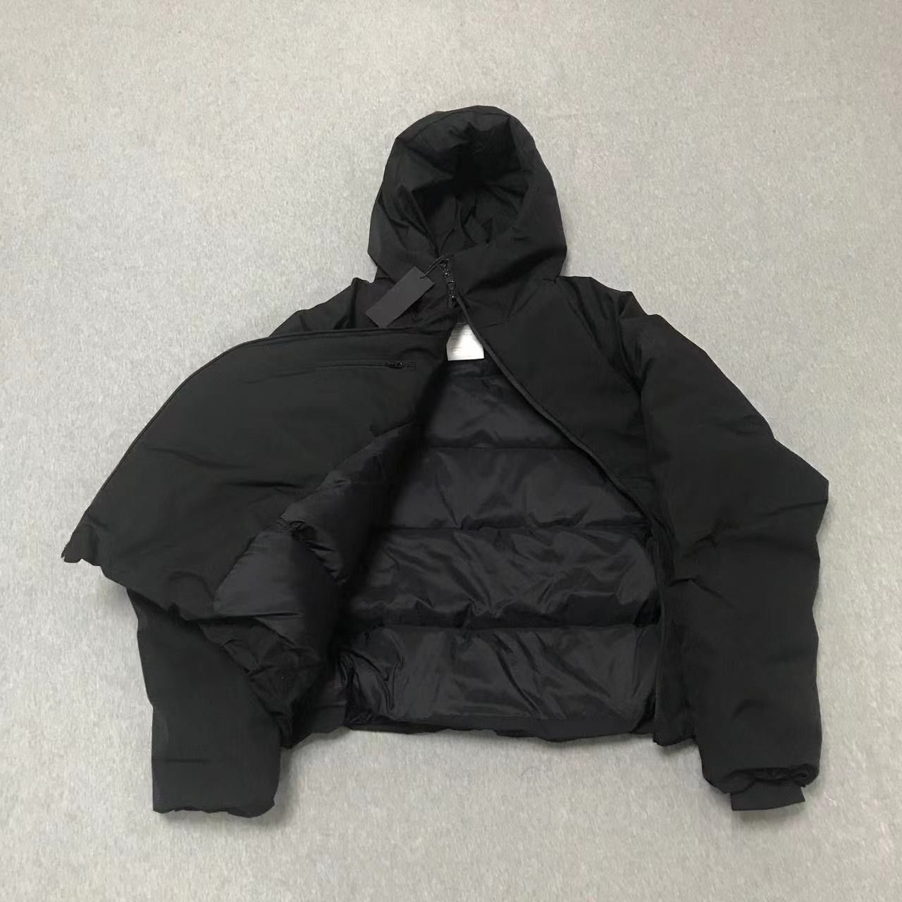 Japanese Brand × Other Gorpcore Irregular Zipper Padded Jacket With Hat Size US XL / EU 56 / 4 - 8 Thumbnail