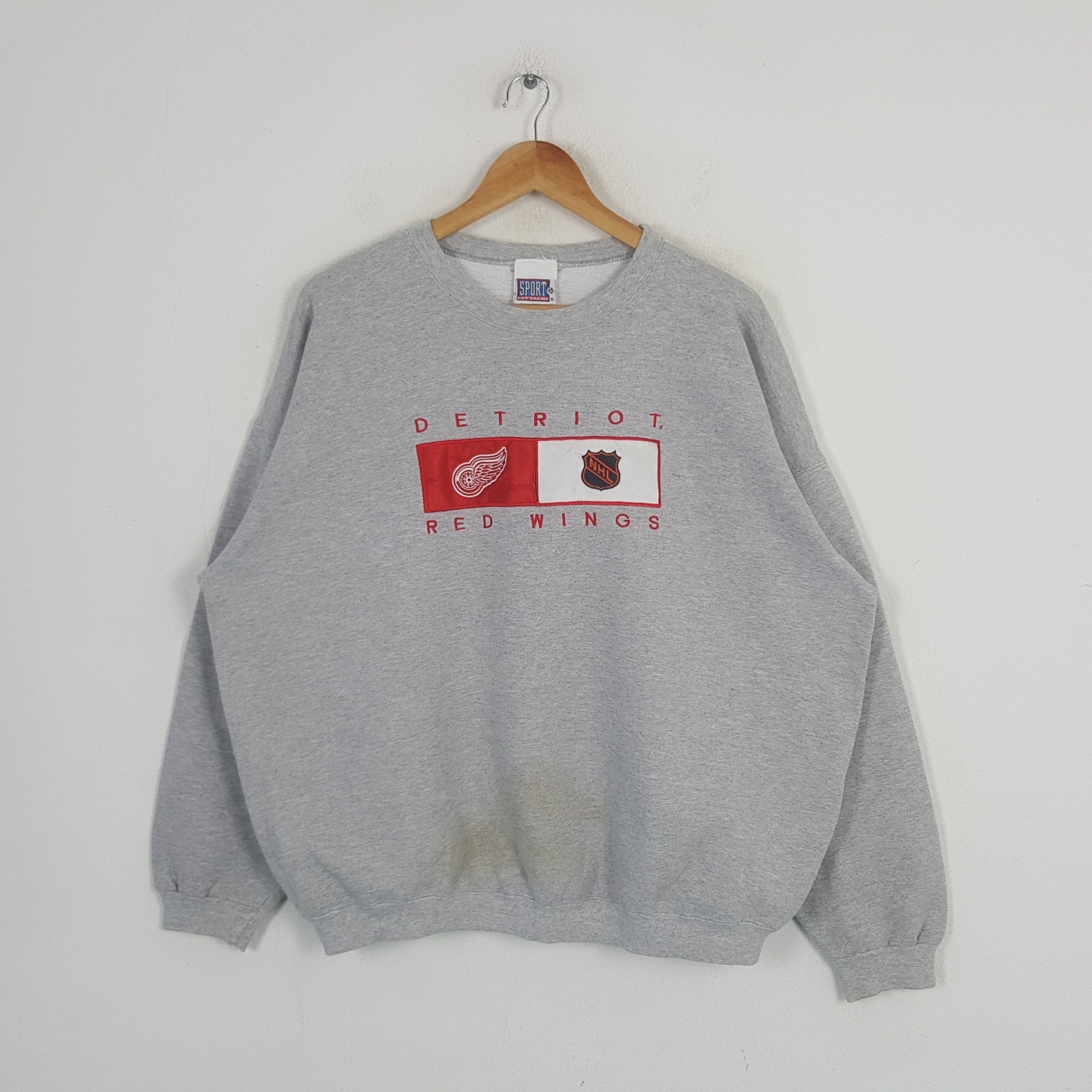 NHL Vintage Detriot Red Wings Hockey Team Sweatshirt C291N1 Size US XL / EU 56 / 4 - 1 Thumbnail