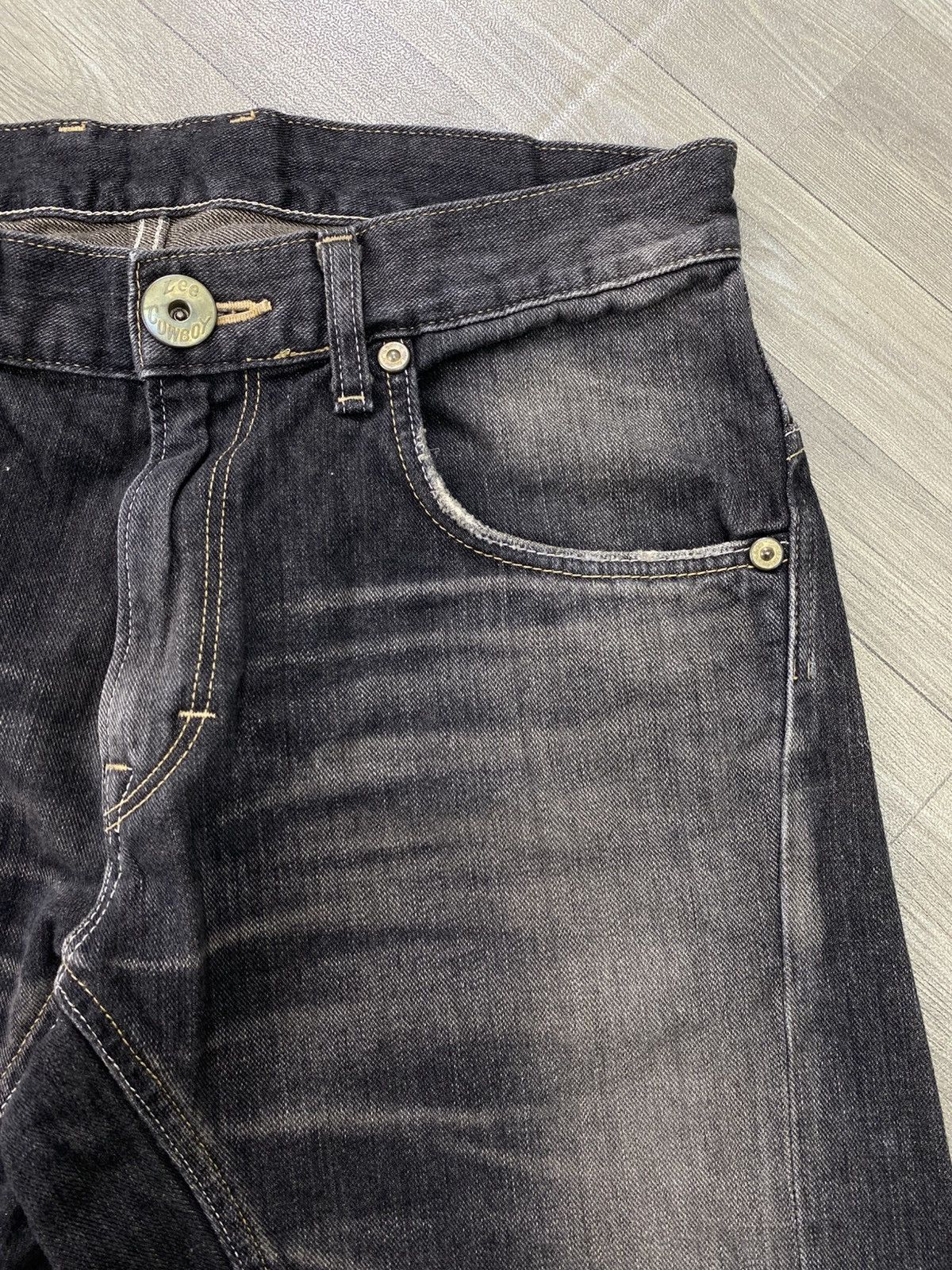 Japanese Brand Flared Jeans Edwin Japan Acid Wash Clawmark Boot Cut Lgb Y2K Size US 32 / EU 48 - 8 Thumbnail