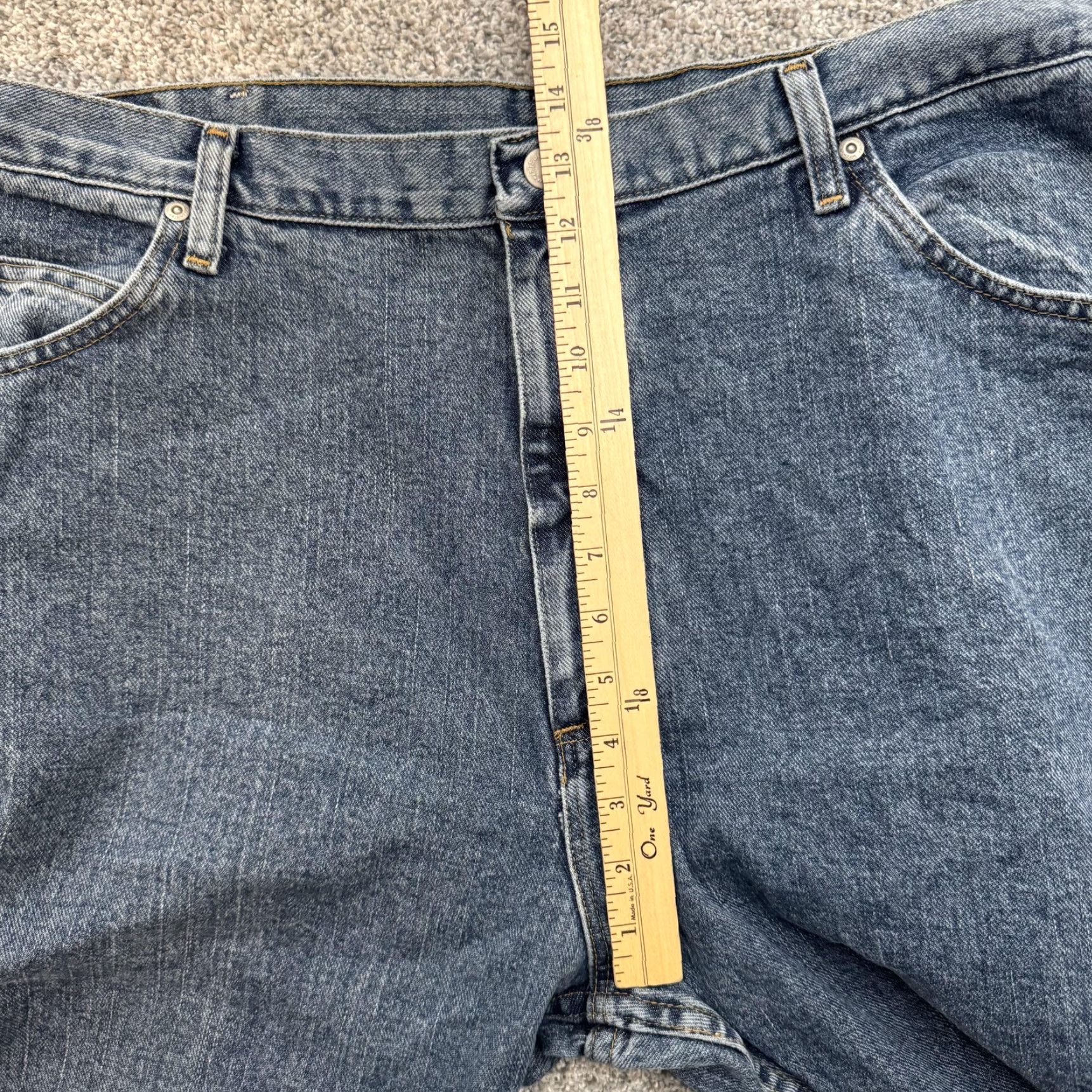 Wrangler Wrangler Jeans Mens 41x28 Blue Relaxed Fit 97601VR Denim Straight Leg Authentic Jeans Mens Blue 41x28 Relaxed Straight 97601VR Size US 42 / EU 58 - 5 Thumbnail