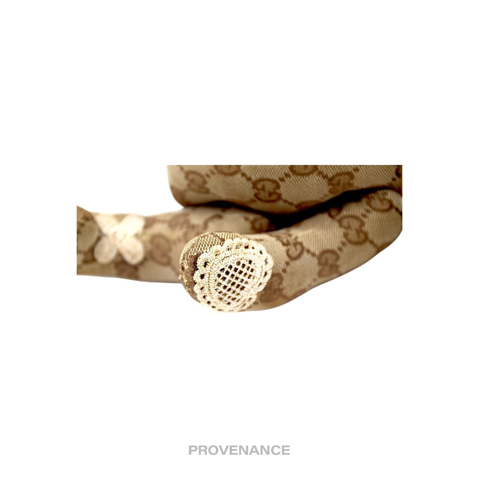 Gucci 🔴 Gucci Teddy Bear - GG Canvas Tan Patchwork Size ONE SIZE - 12 Thumbnail
