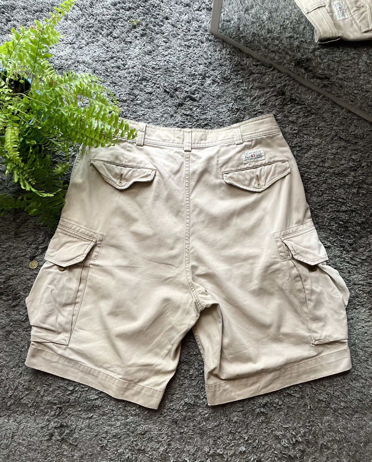 Polo Ralph Lauren × Vintage Polo Ralph Lauren Shorts Streetwear Vintage Rare Logo Cargo Size US 34 / EU 50 - 1 Thumbnail