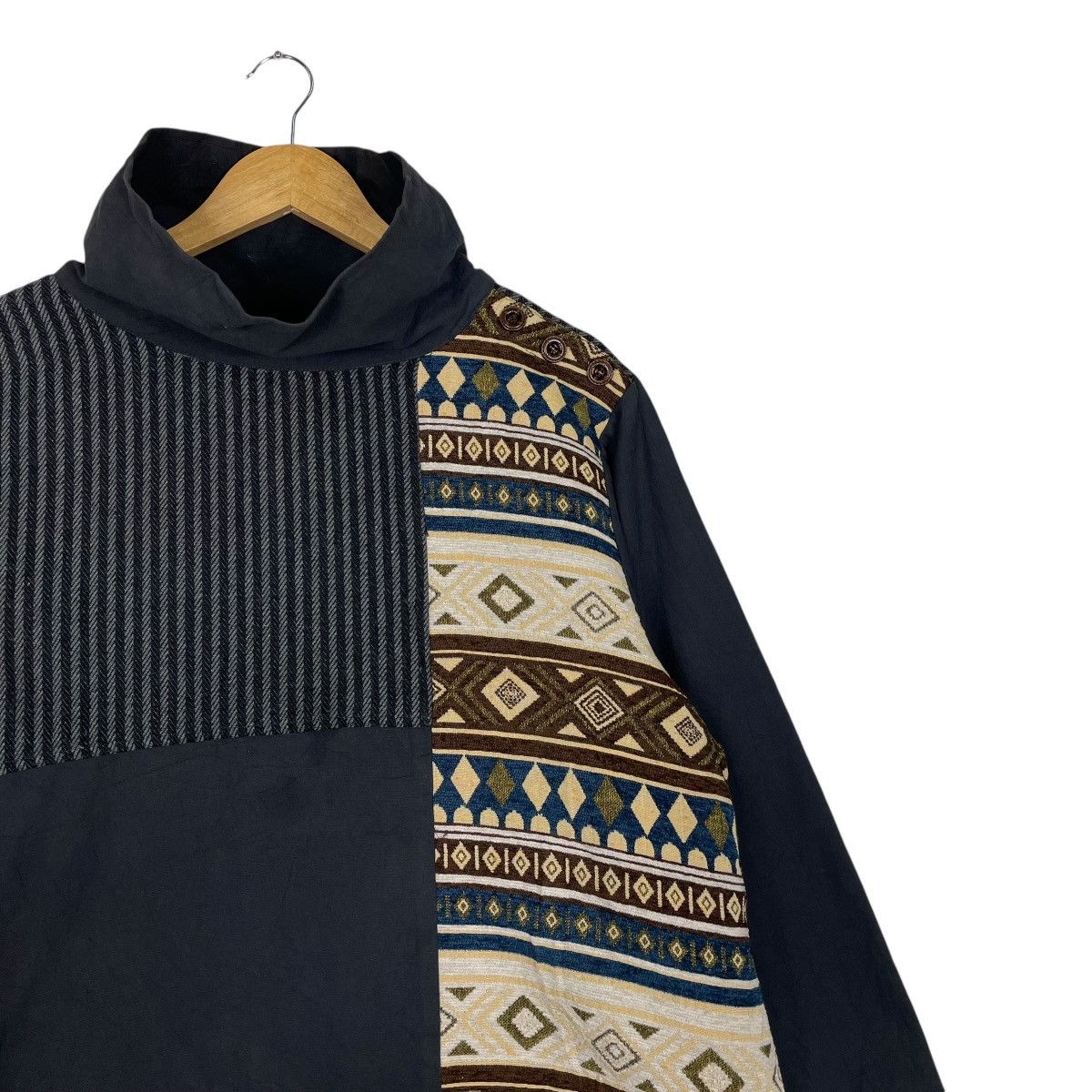 45rpm × Indigo × Japanese Brand 💥AMINA JAPAN PATCHWORK PULLOVER Size US M / EU 48-50 / 2 - 4 Thumbnail