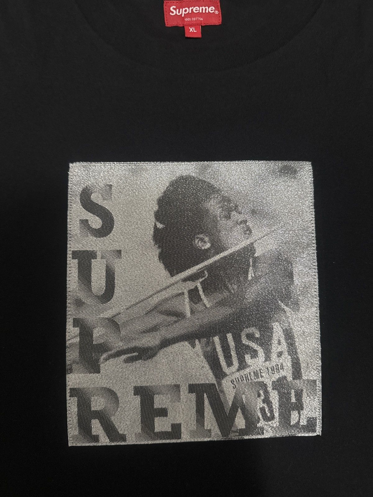 Supreme Supreme Javelin Label S/S T- Shirt (Black) Size US XL / EU 56 / 4 - 3 Thumbnail
