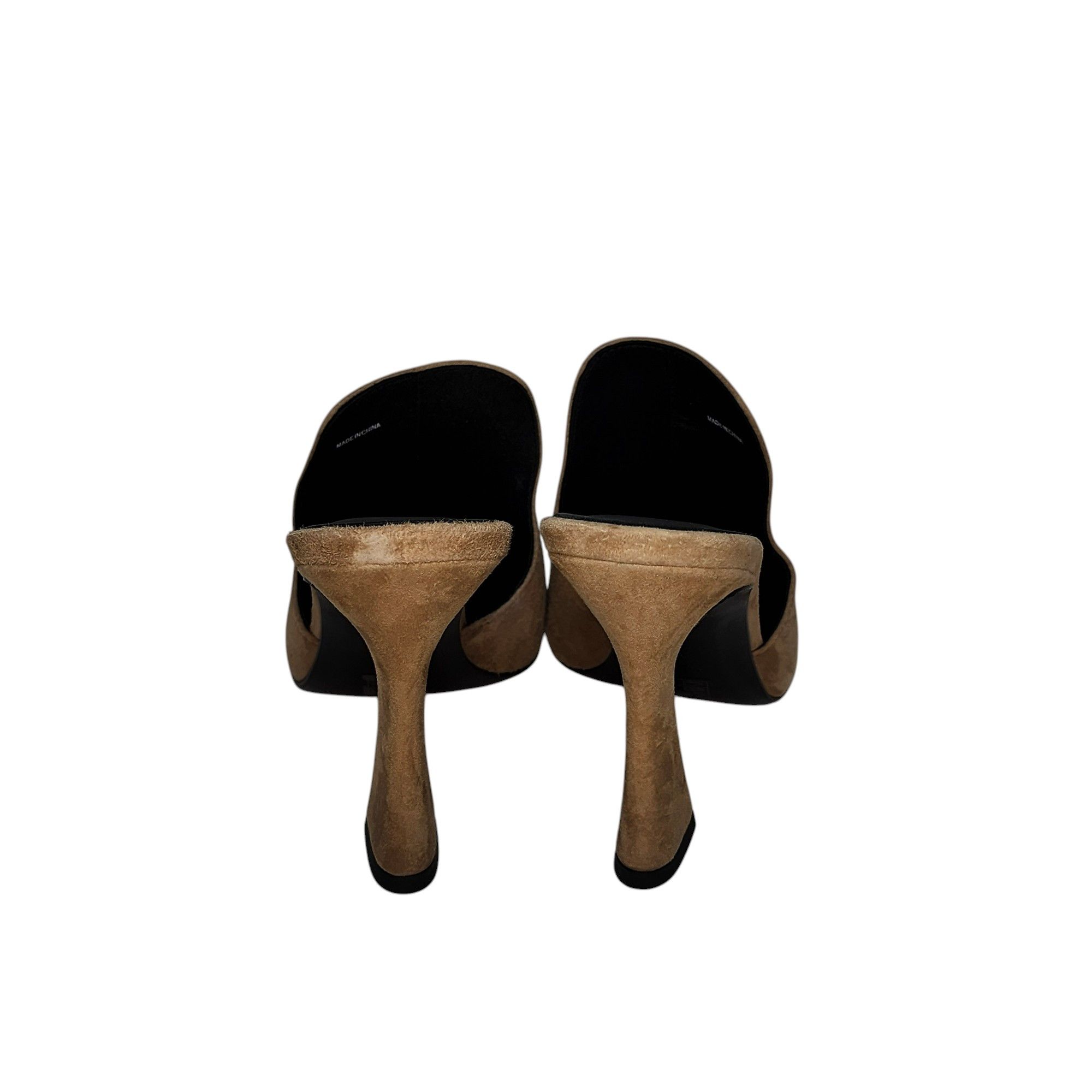Other Natori Minh Doe/Tan/Beige Suede Pointed Toe Mules Size US 8.5 / IT 38.5 - 4 Thumbnail