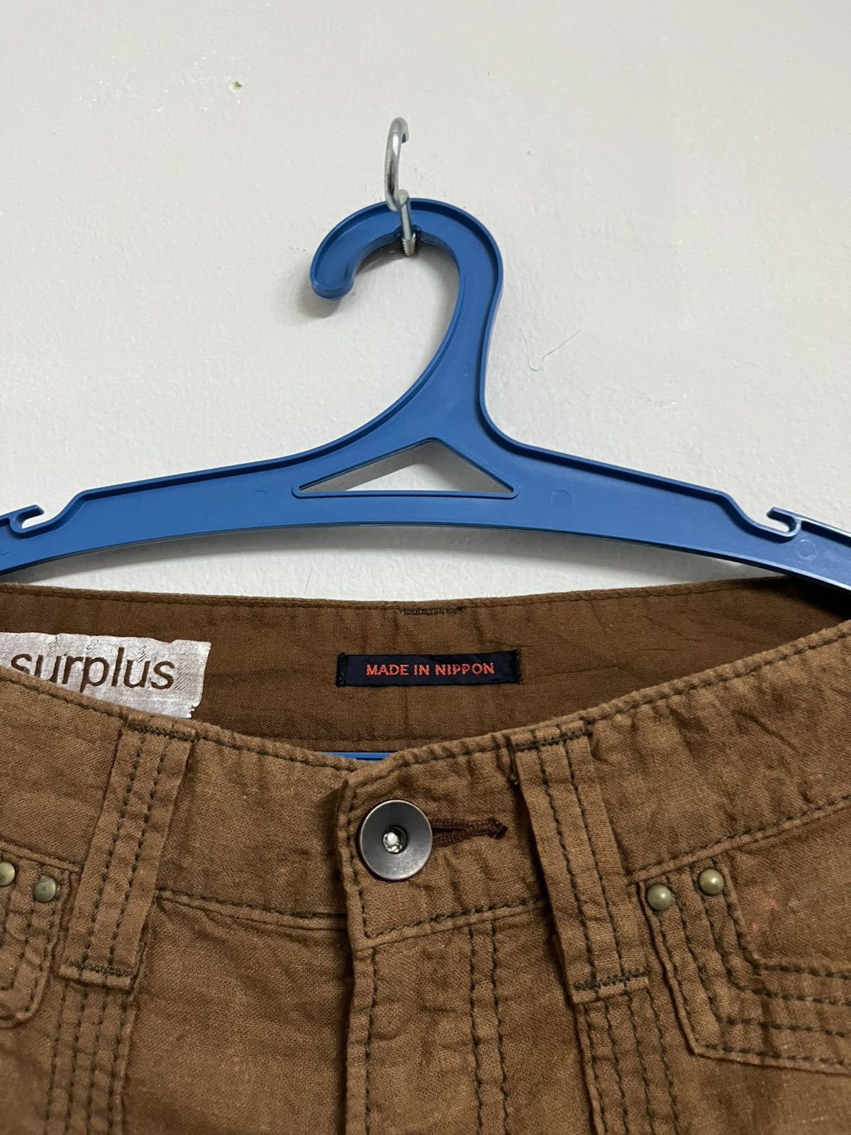 Japanese Brand 🔥 SURPLUS X BLUE WAY JAPANESE DESIGNER FLARE BUSHPANT DESIGN Size US 31 - 7 Thumbnail