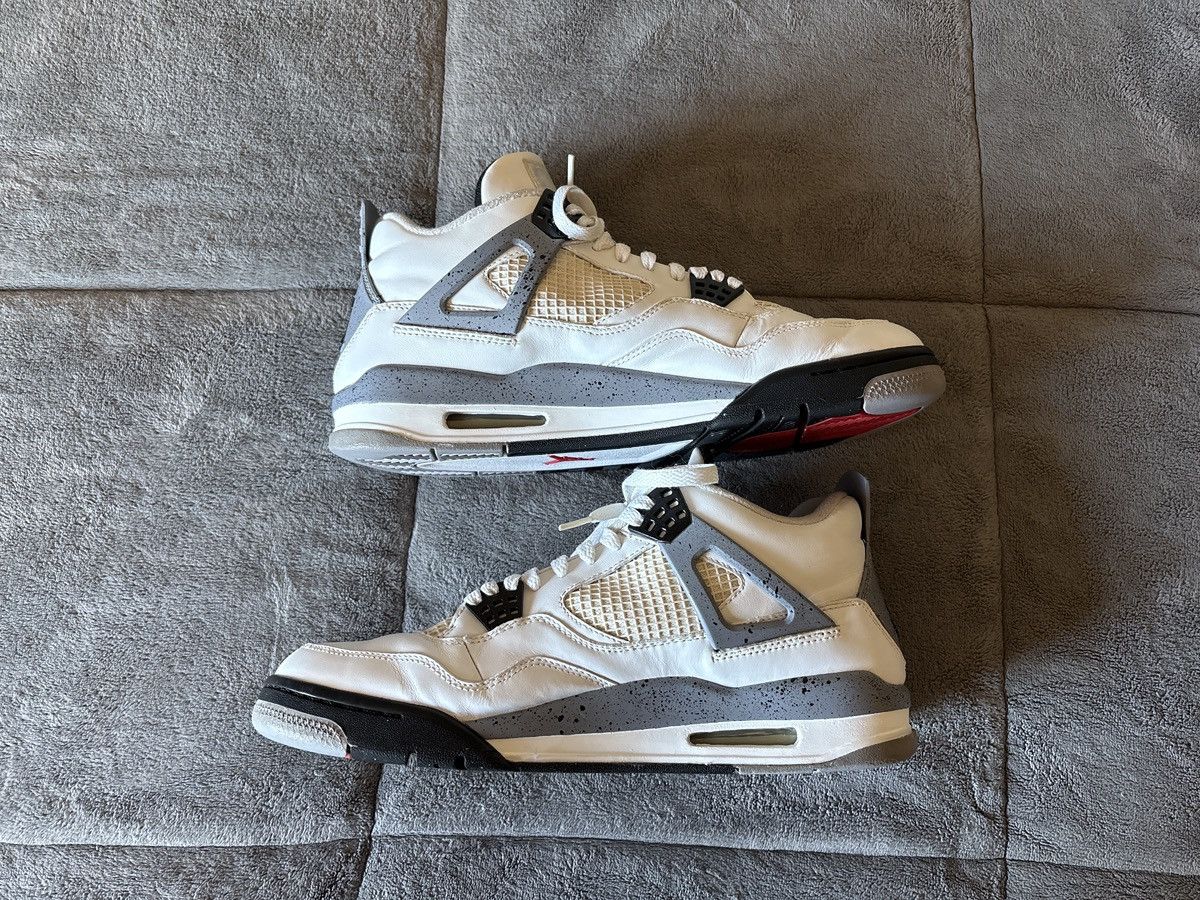 Jordan Brand Nike Air Jordan 4 Retro White Cement Size US 11.5 / EU 44-45 - 3 Thumbnail